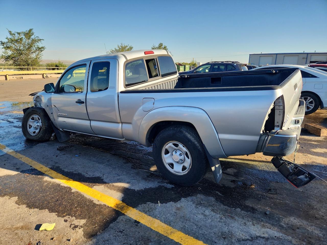 2005 Toyota Tacoma Access Cab Silver vin: 5TEUU42N55Z034934