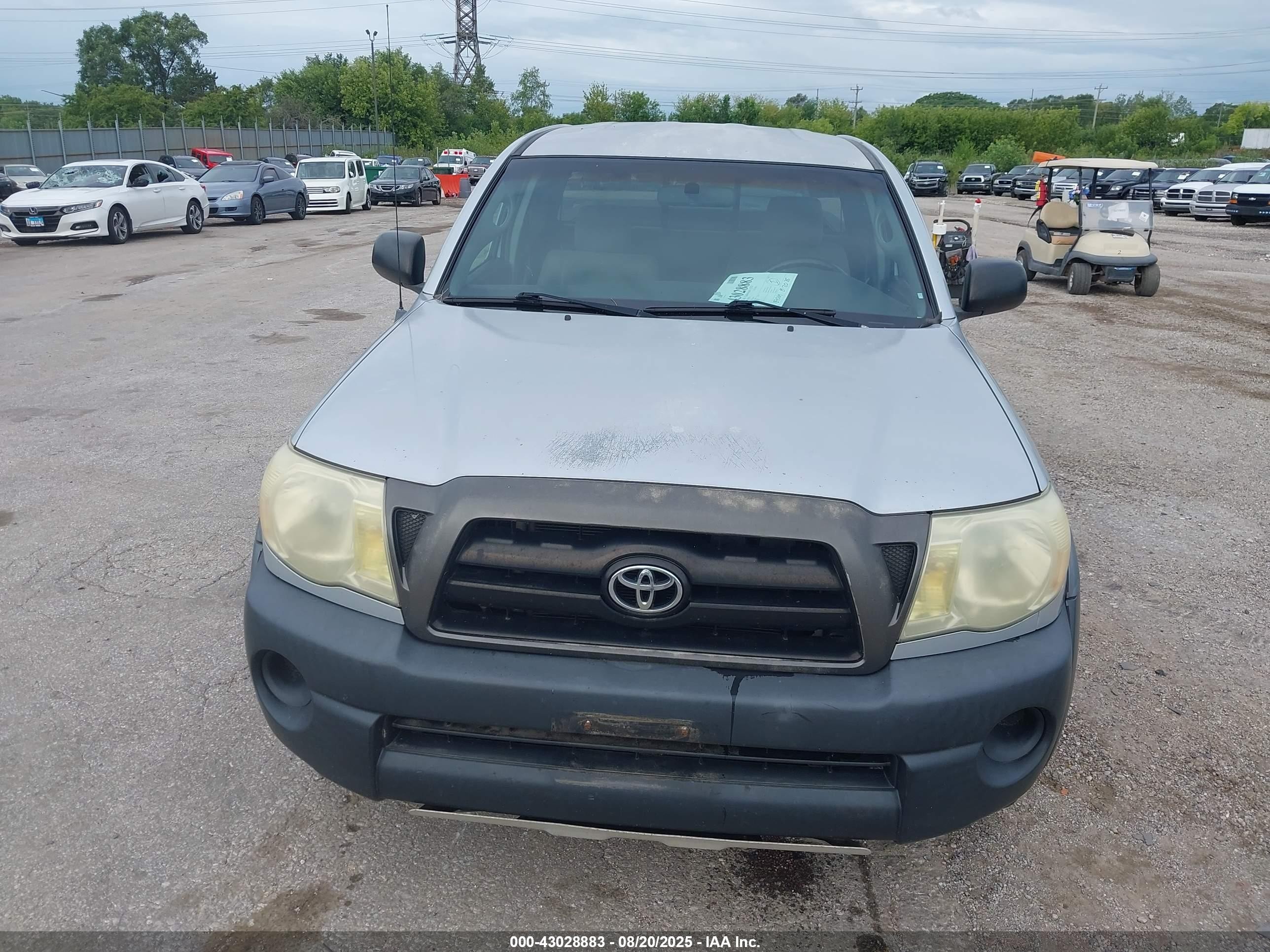 2006 Toyota Tacoma Base V6 Серебряный vin: 5TEUU42N56Z165265