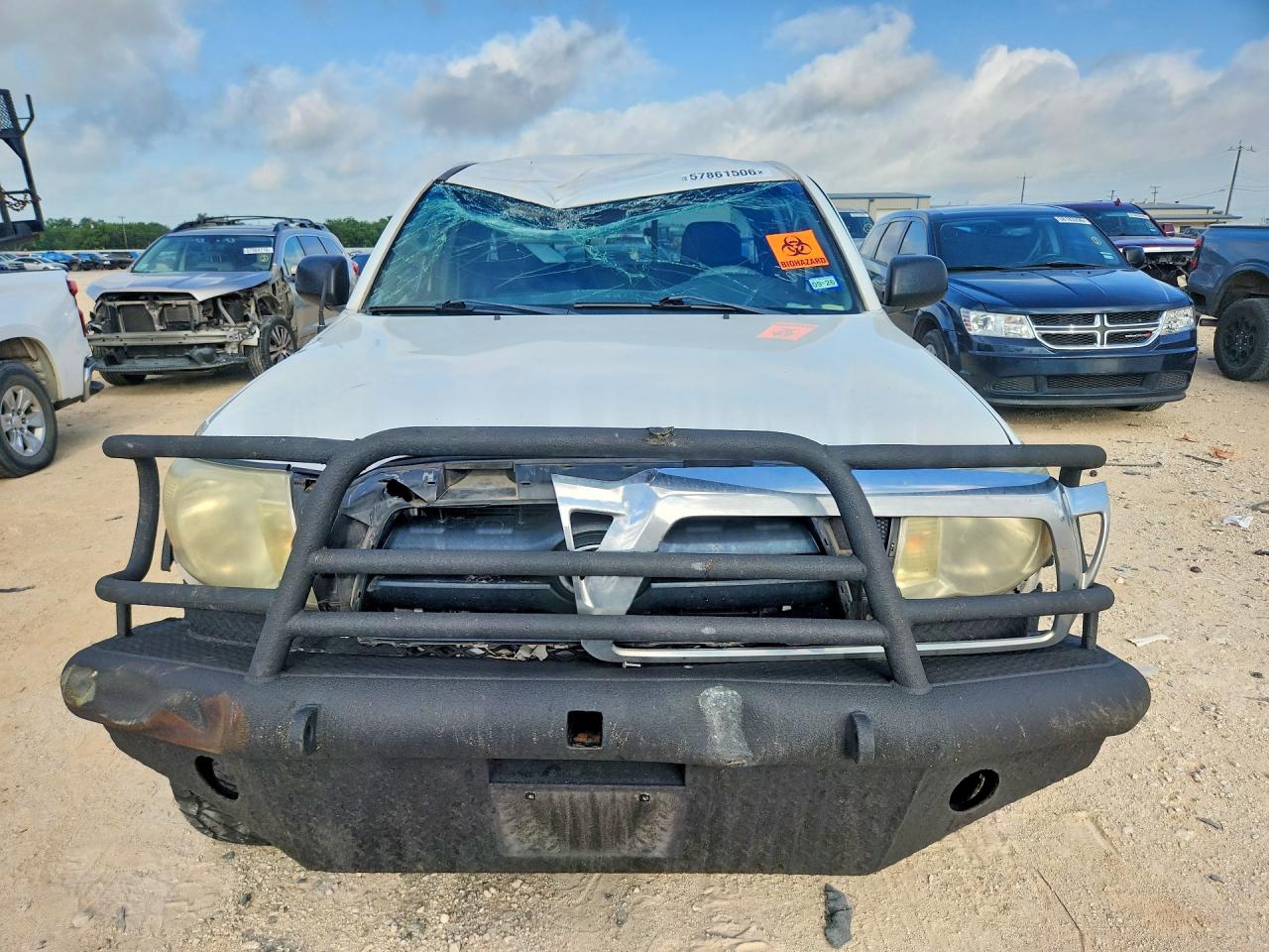 2006 Toyota Tacoma Access Cab White vin: 5TEUU42N56Z313690