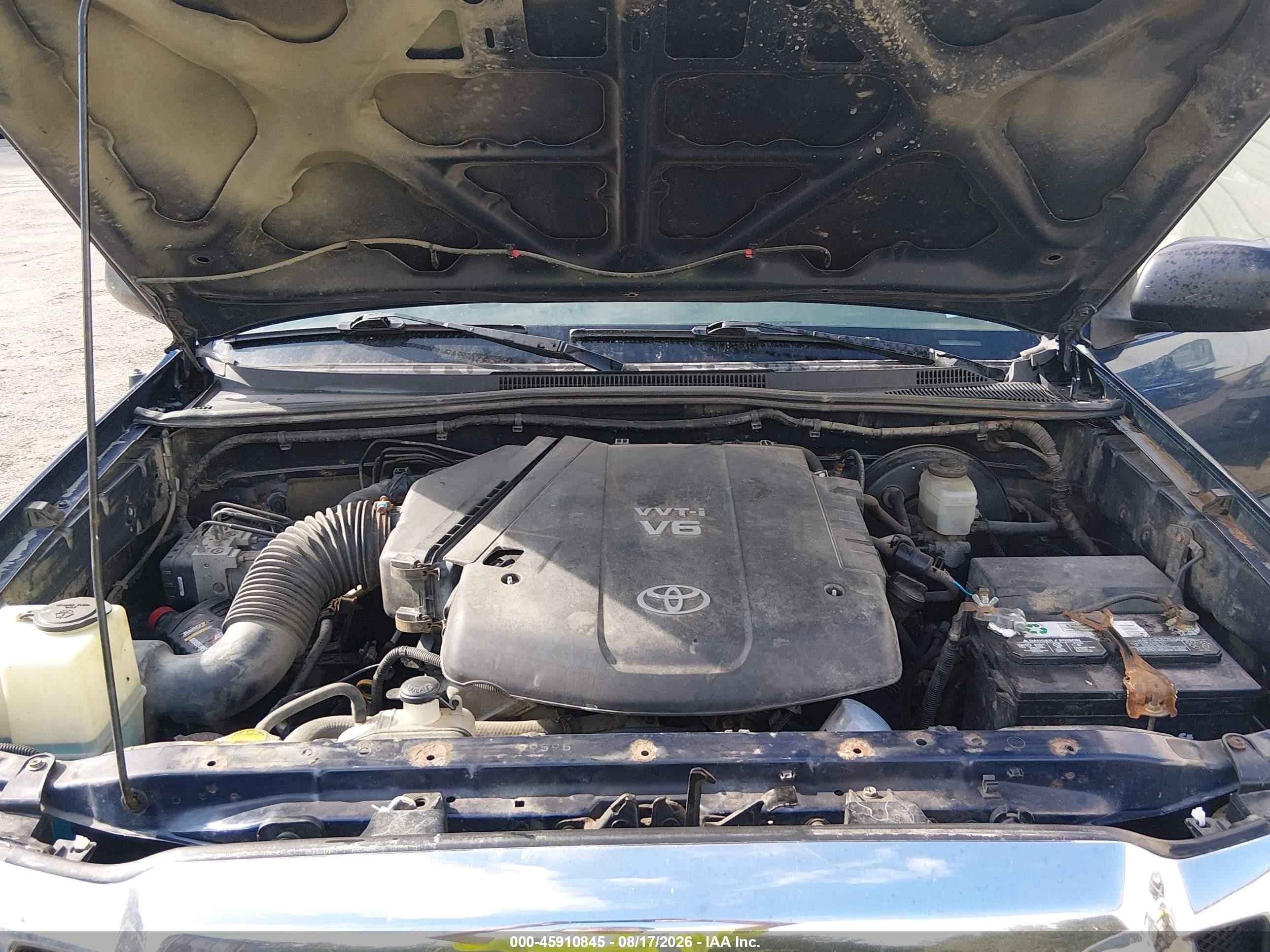 2006 Toyota Tacoma Base V6 Blue vin: 5TEUU42N66Z304013