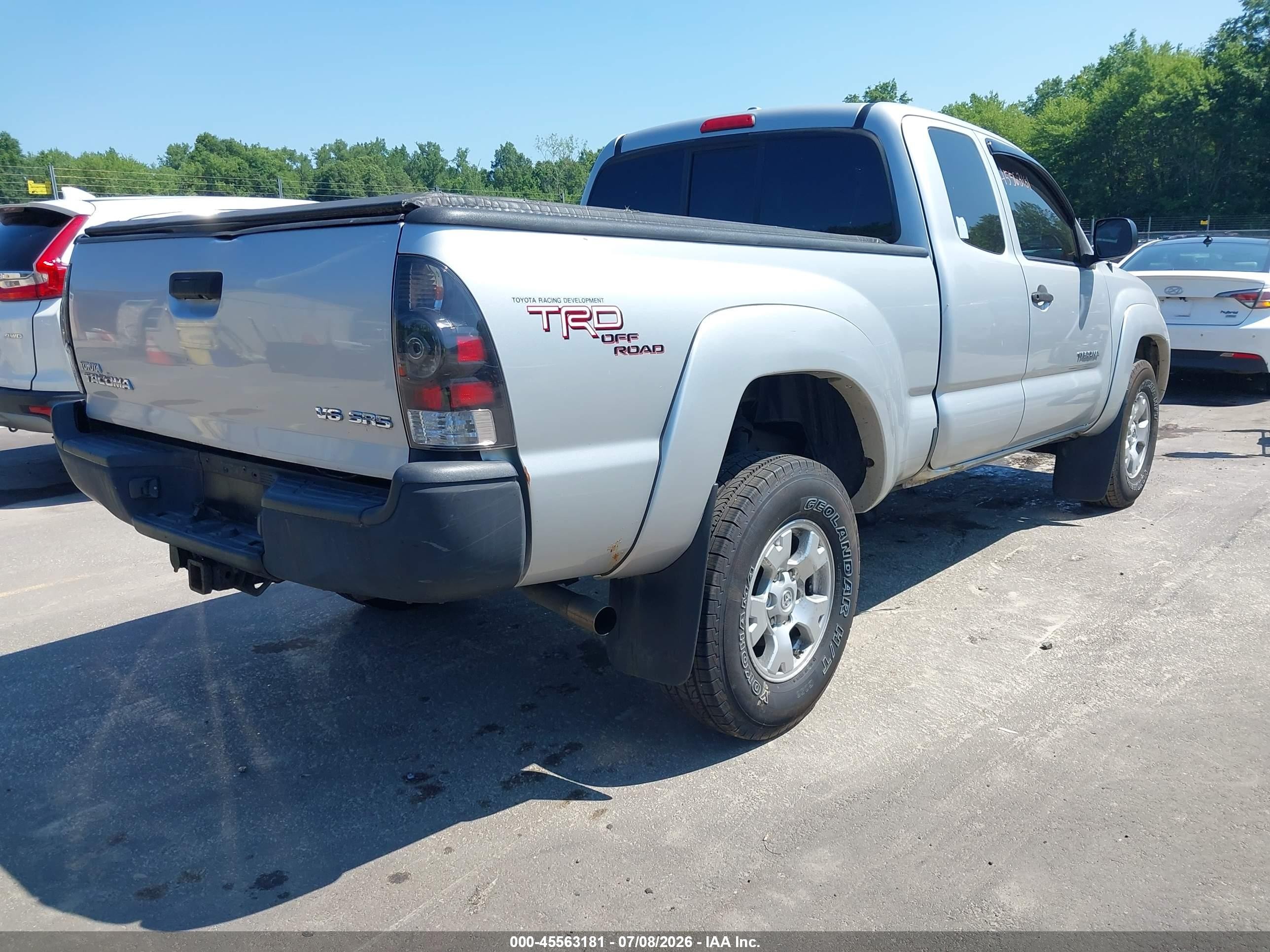 2009 Toyota Tacoma Base V6 Silver vin: 5TEUU42N69Z604204