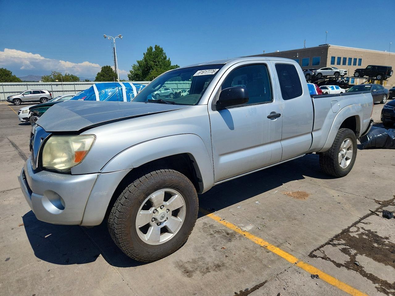 2005 Toyota Tacoma Access Cab Silver vin: 5TEUU42N75Z007220
