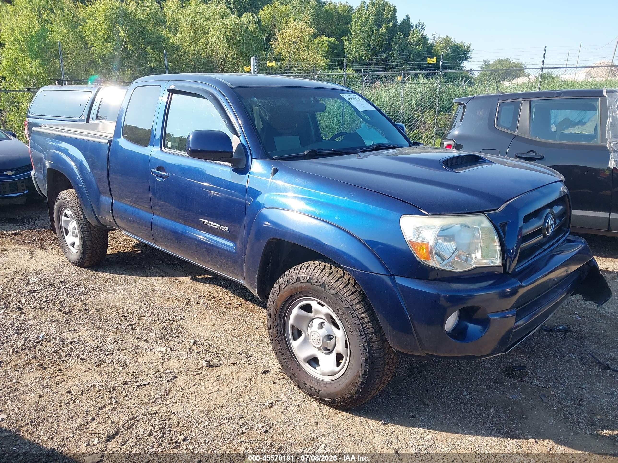2007 Toyota Tacoma Base V6 Blue vin: 5TEUU42N77Z321517