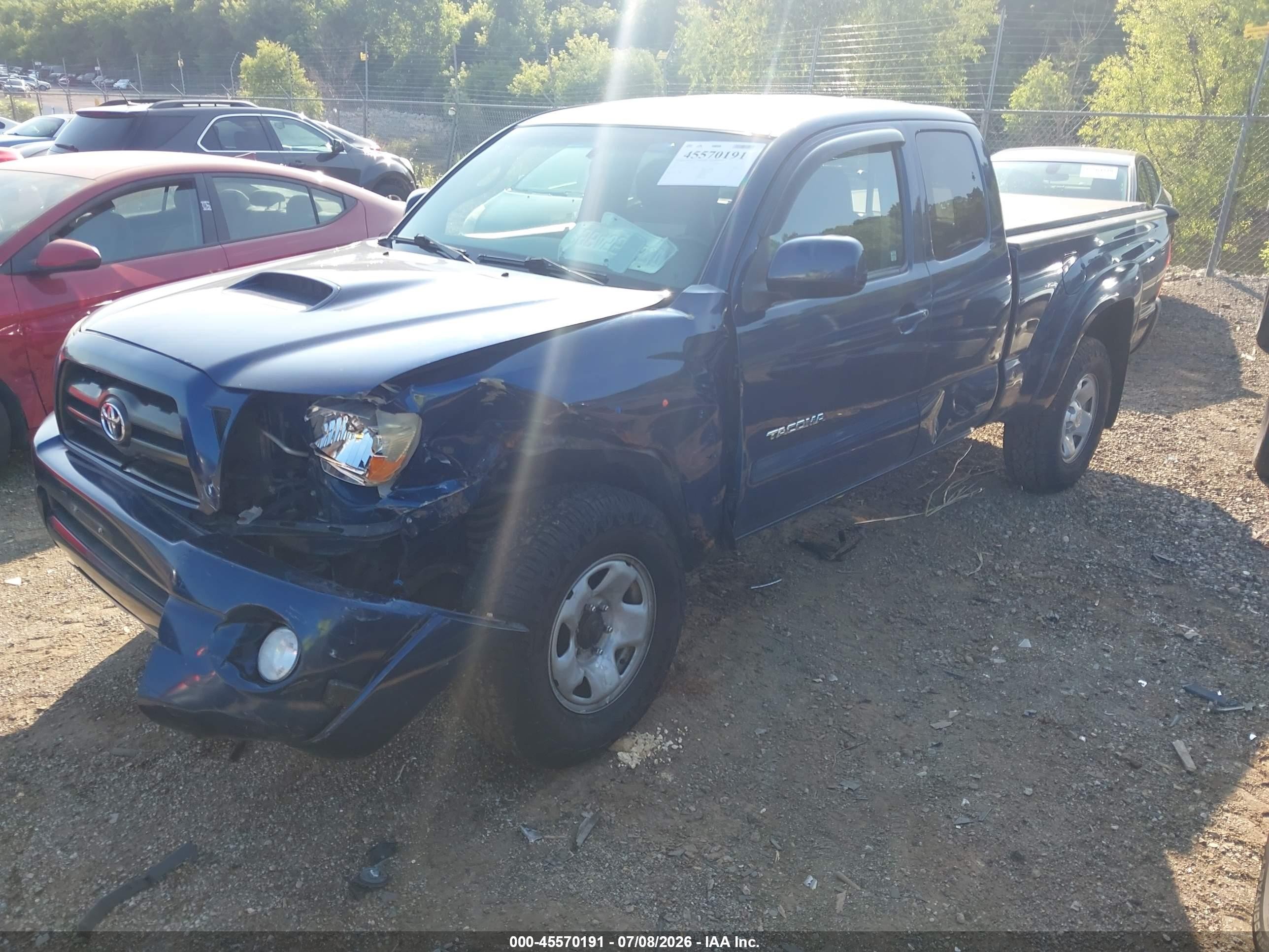 2007 Toyota Tacoma Base V6 Blue vin: 5TEUU42N77Z321517