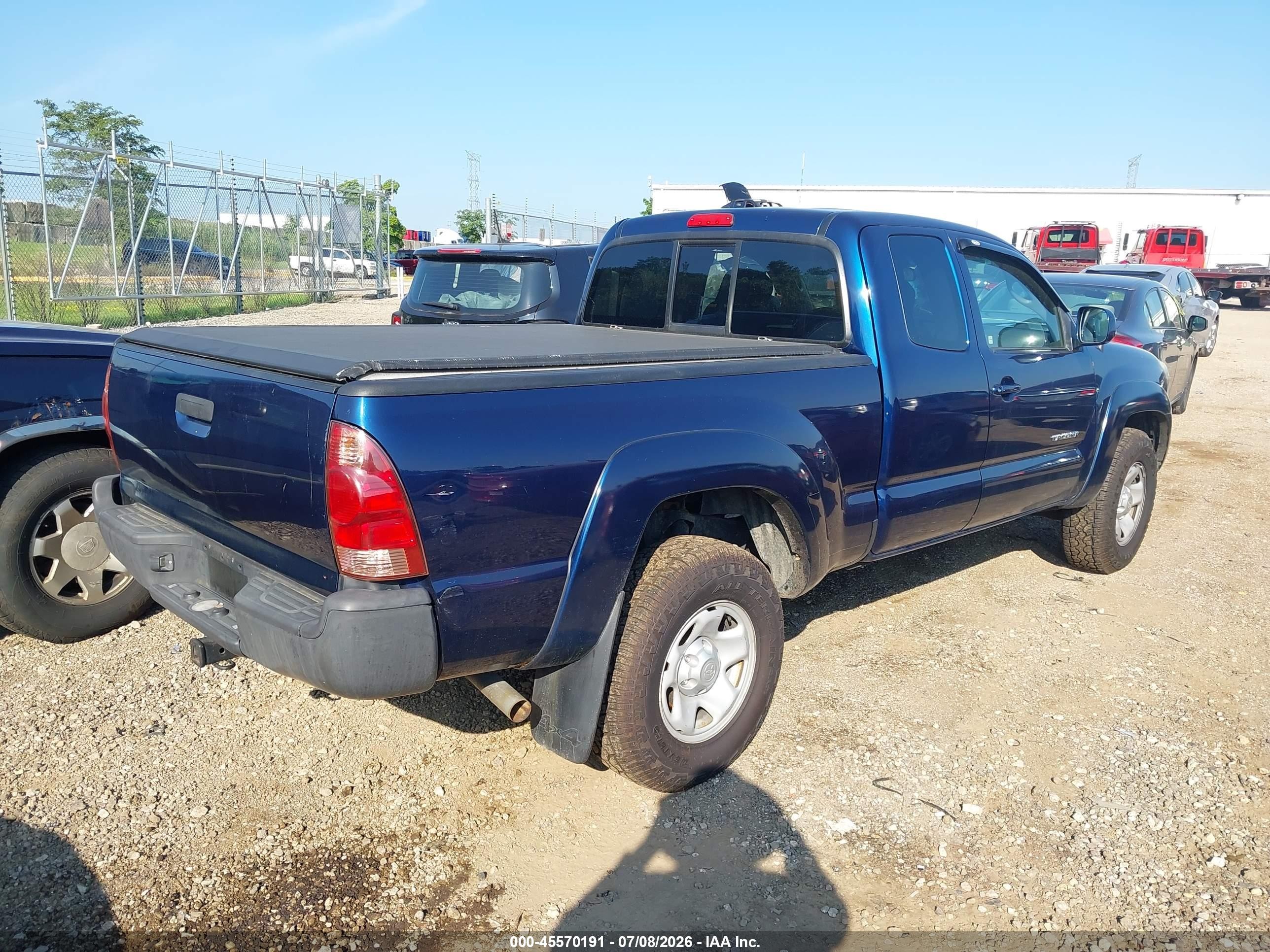 2007 Toyota Tacoma Base V6 Blue vin: 5TEUU42N77Z321517
