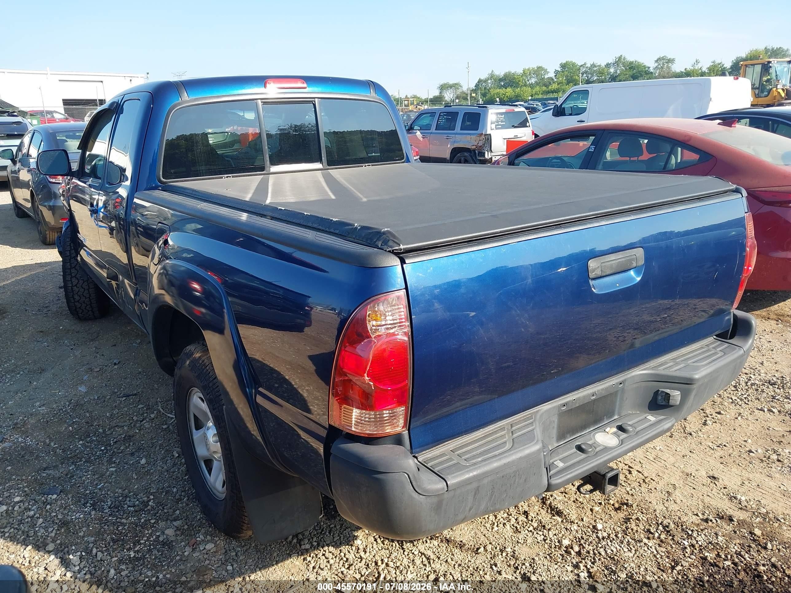 2007 Toyota Tacoma Base V6 Blue vin: 5TEUU42N77Z321517