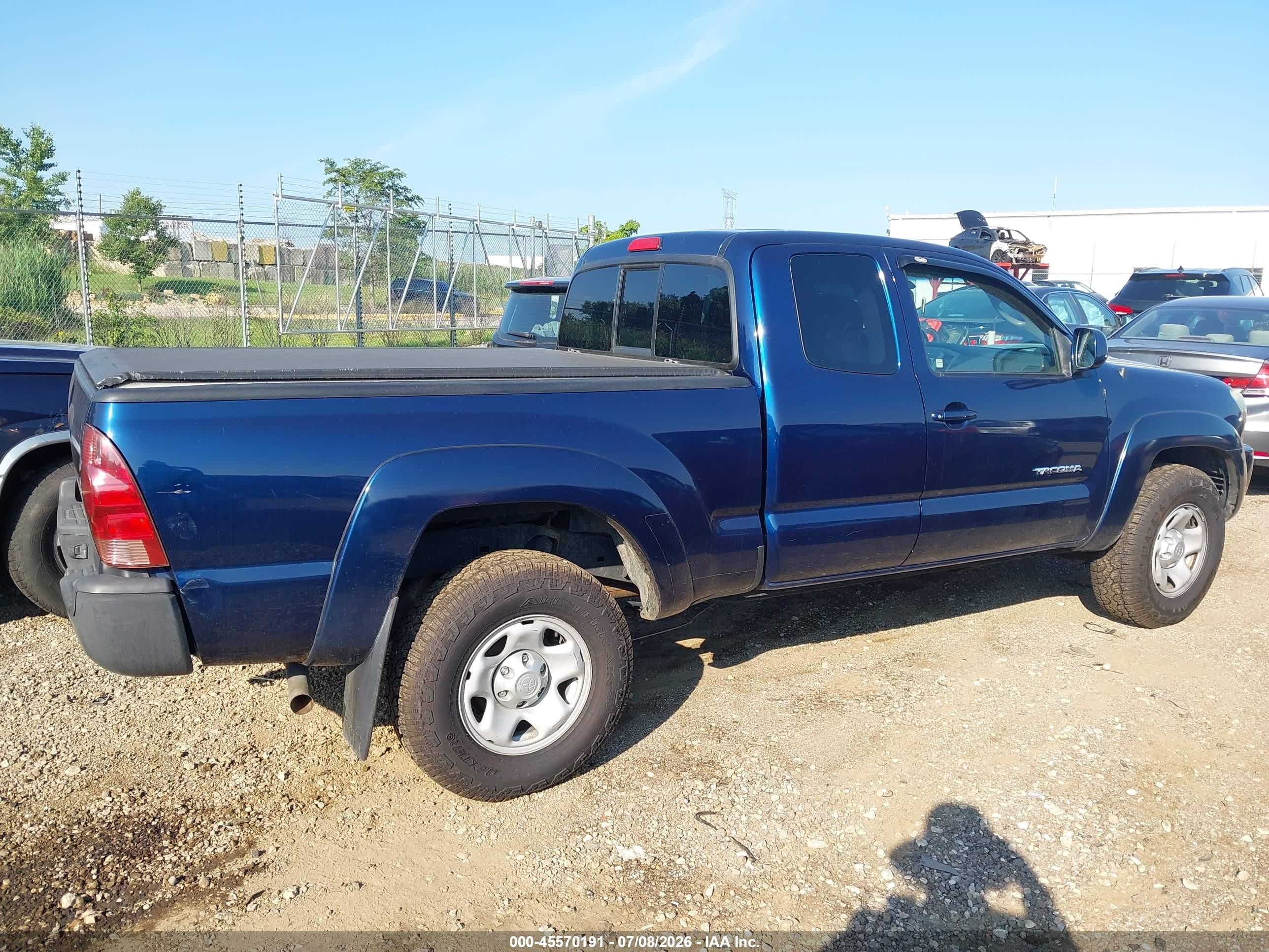 2007 Toyota Tacoma Base V6 Blue vin: 5TEUU42N77Z321517