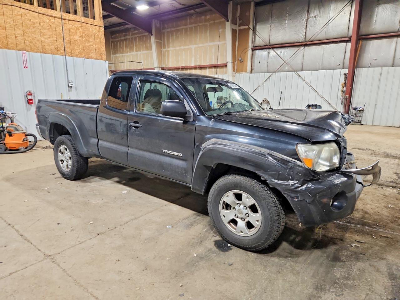 2007 Toyota Tacoma Access Cab Black vin: 5TEUU42N77Z330122