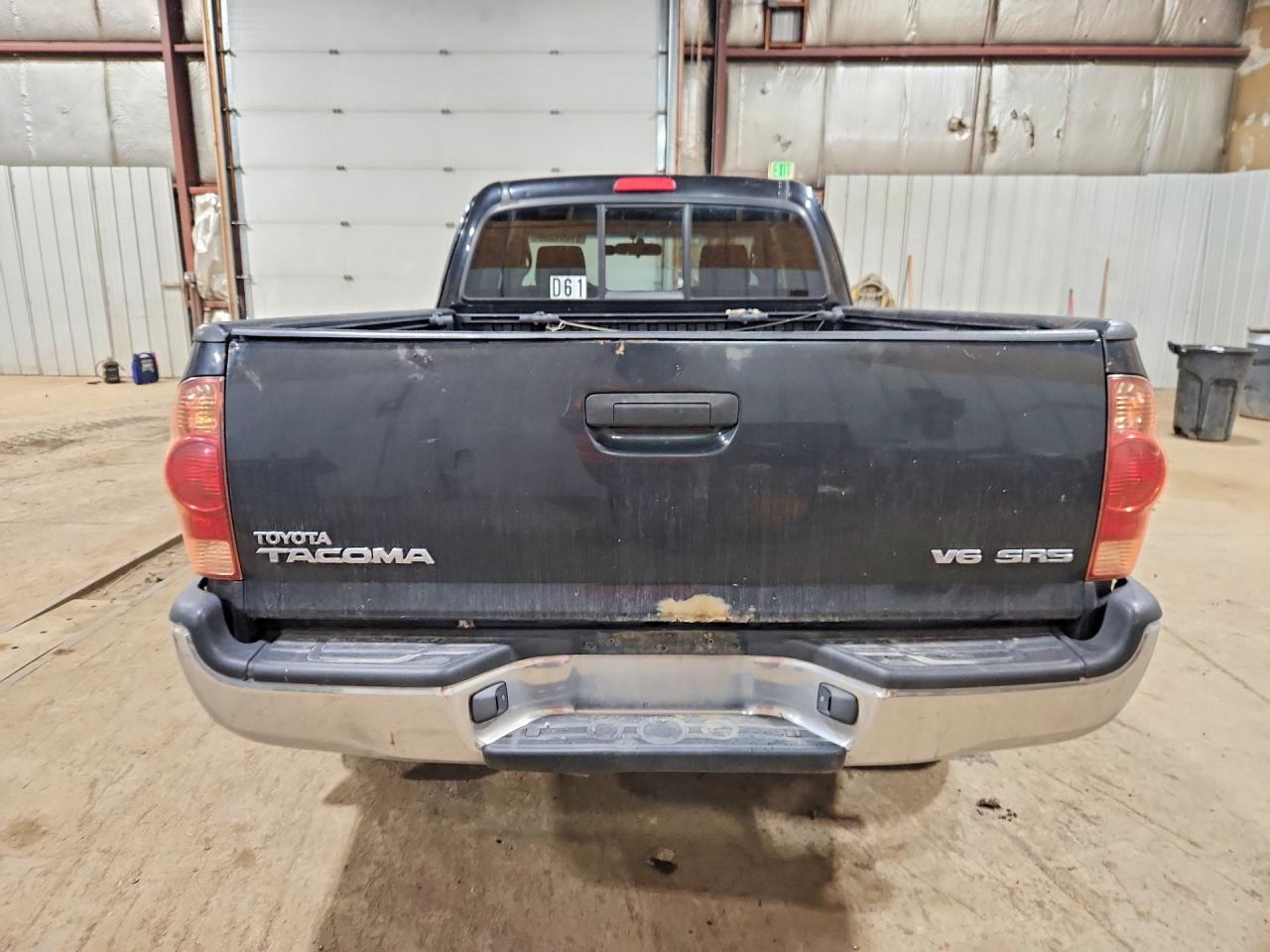 2007 Toyota Tacoma Access Cab Black vin: 5TEUU42N77Z330122