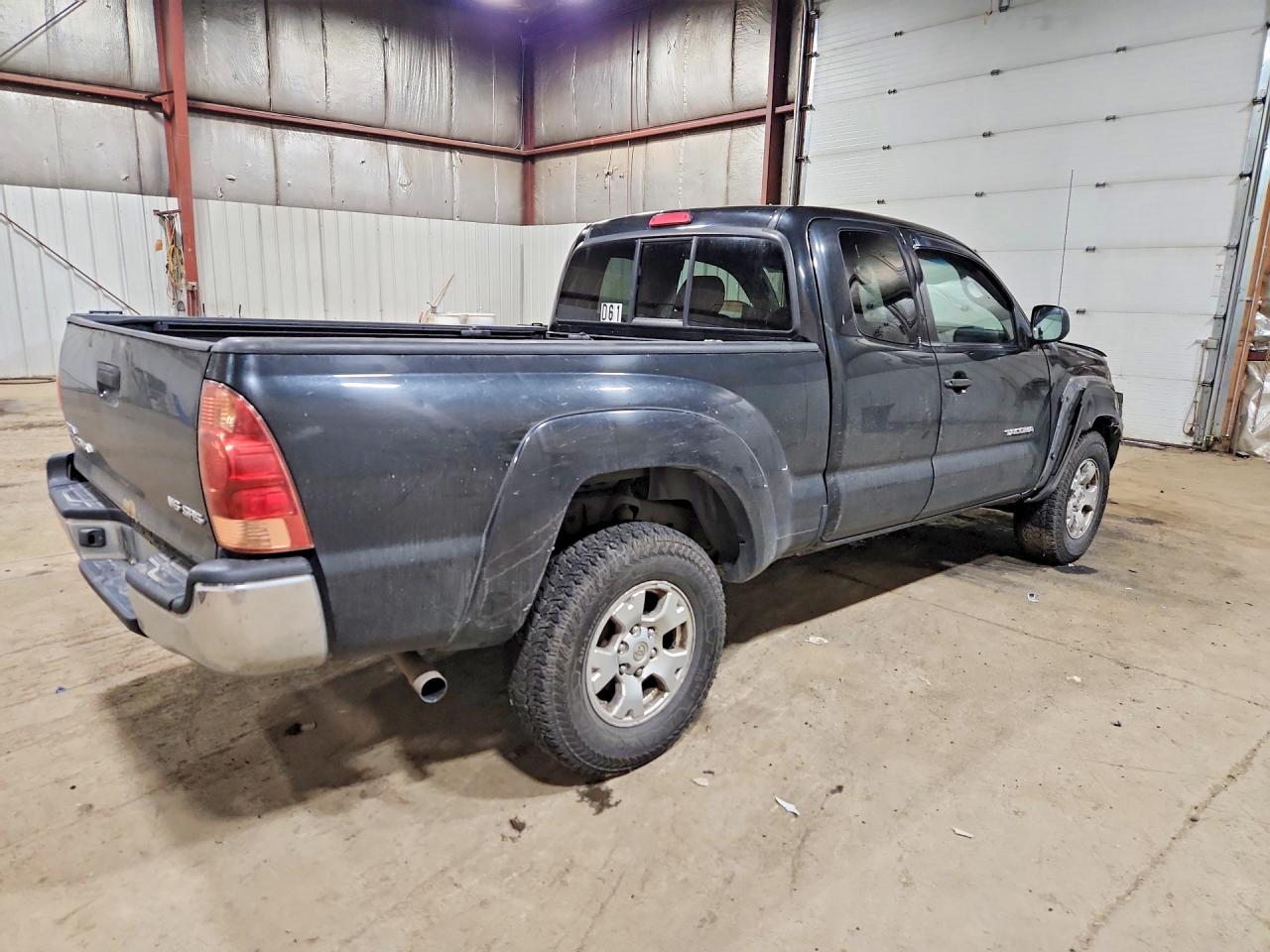 2007 Toyota Tacoma Access Cab Black vin: 5TEUU42N77Z330122