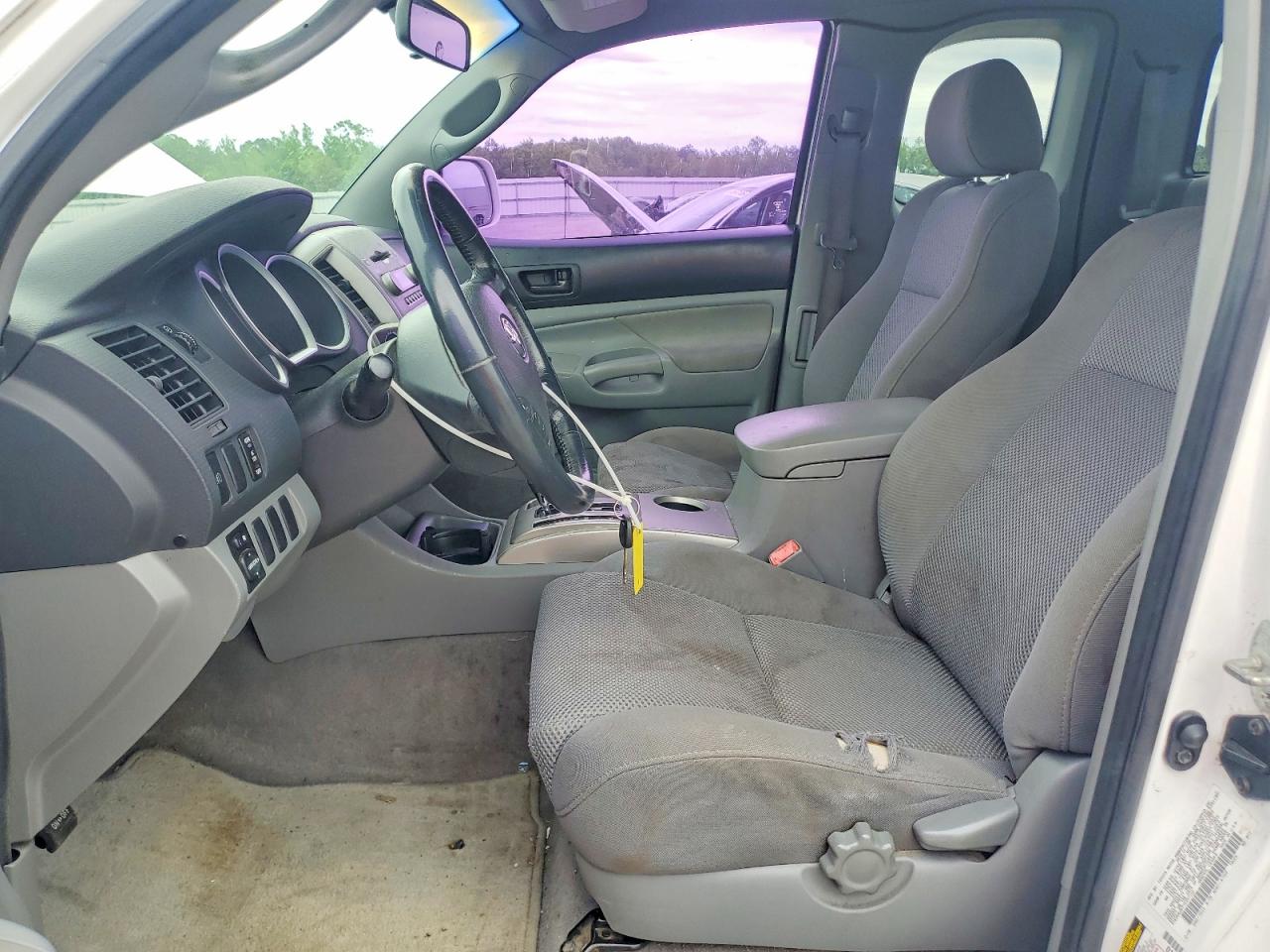 2007 Toyota Tacoma Access Cab White vin: 5TEUU42N77Z357112