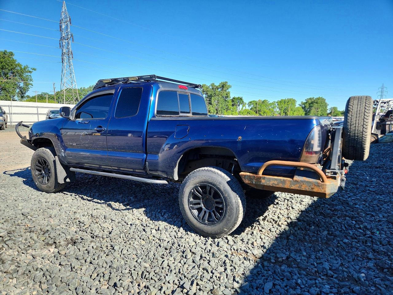 2007 Toyota Tacoma Access Cab Black vin: 5TEUU42N77Z404283