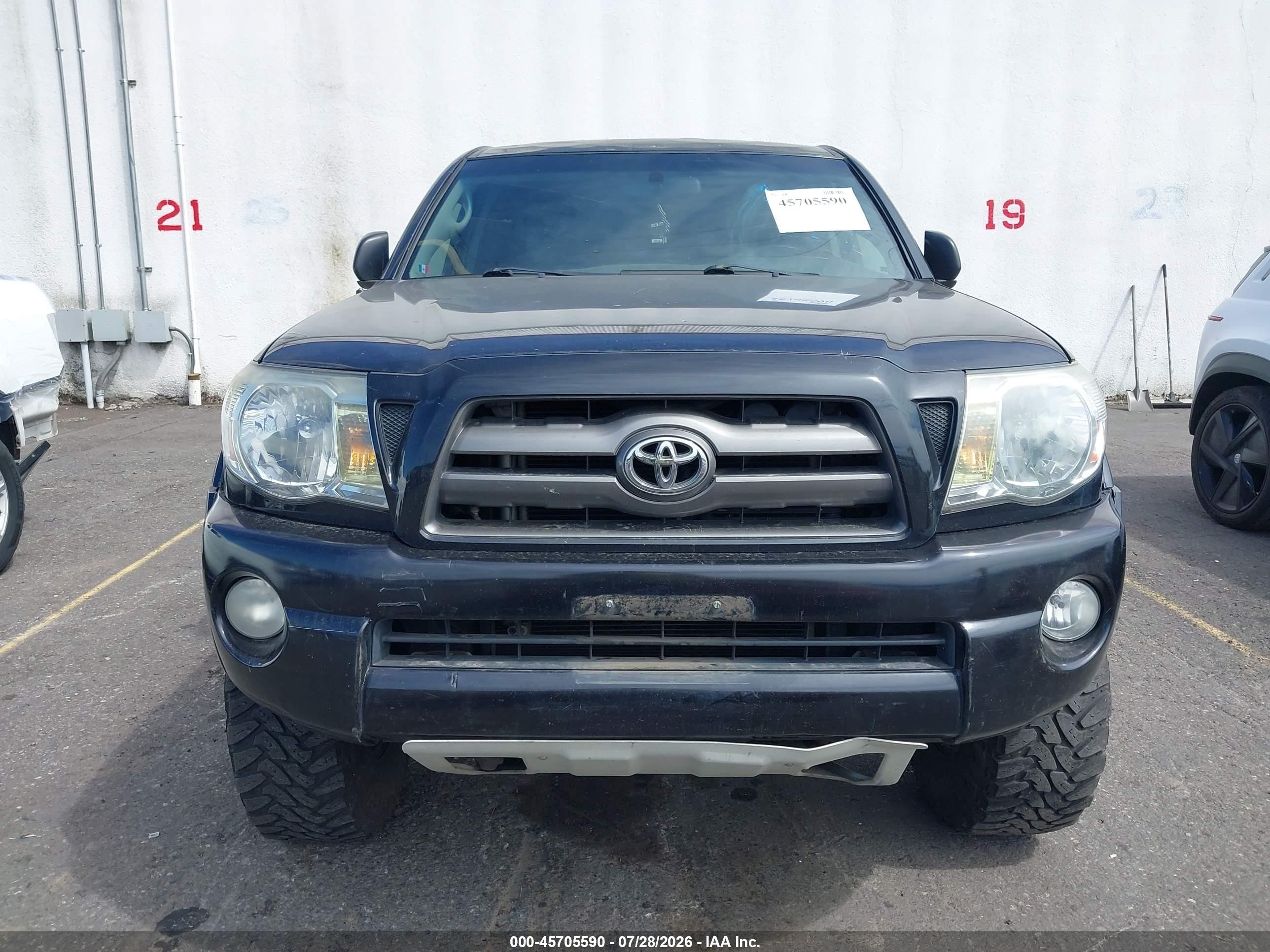 2007 Toyota Tacoma Base V6 Black vin: 5TEUU42N77Z458991