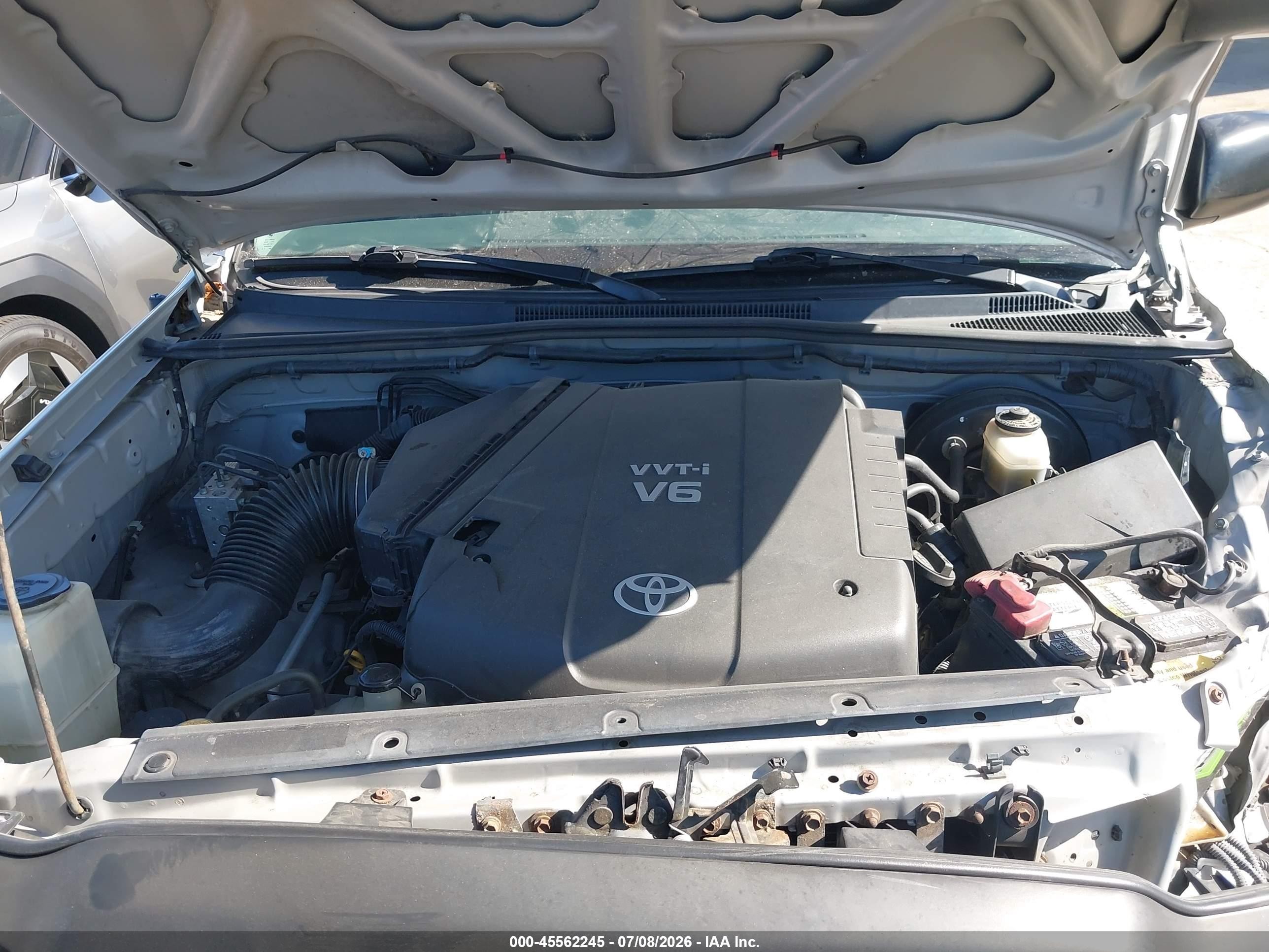 2005 Toyota Tacoma Base V6 Серый vin: 5TEUU42N85Z028500