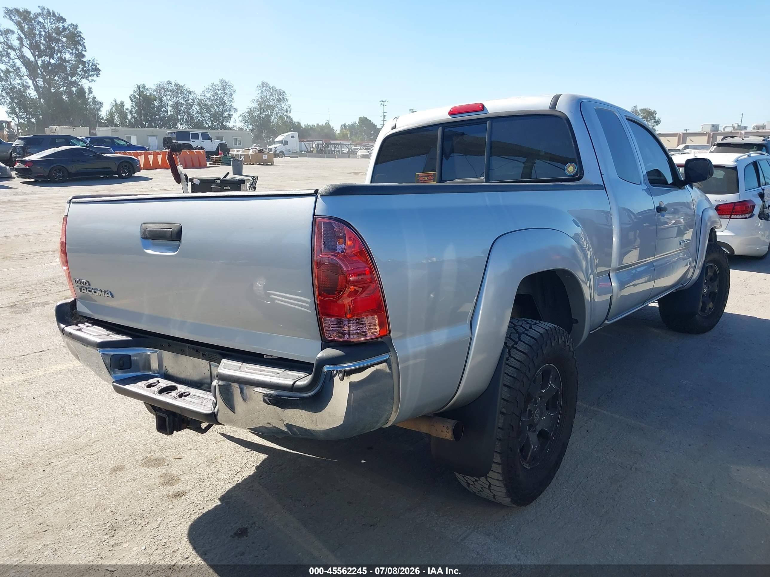2005 Toyota Tacoma Base V6 Серый vin: 5TEUU42N85Z028500