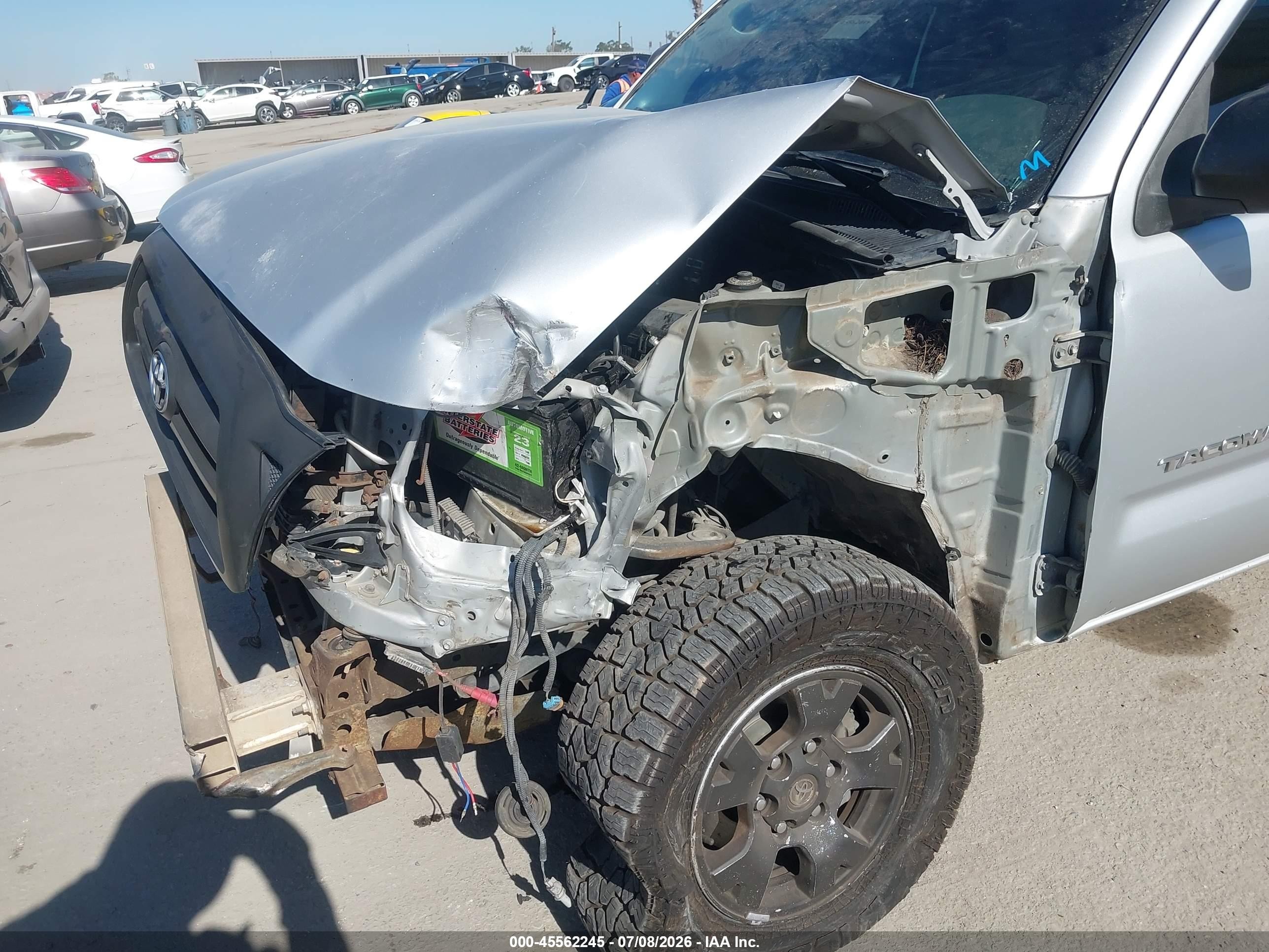 2005 Toyota Tacoma Base V6 Серый vin: 5TEUU42N85Z028500