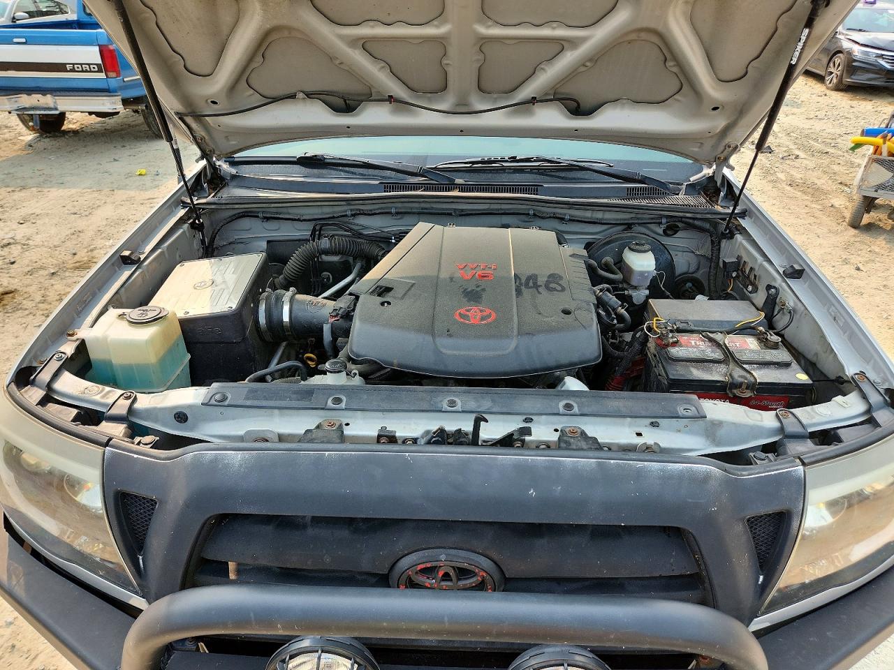 2006 Toyota Tacoma Access Cab Silver vin: 5TEUU42N86Z213521