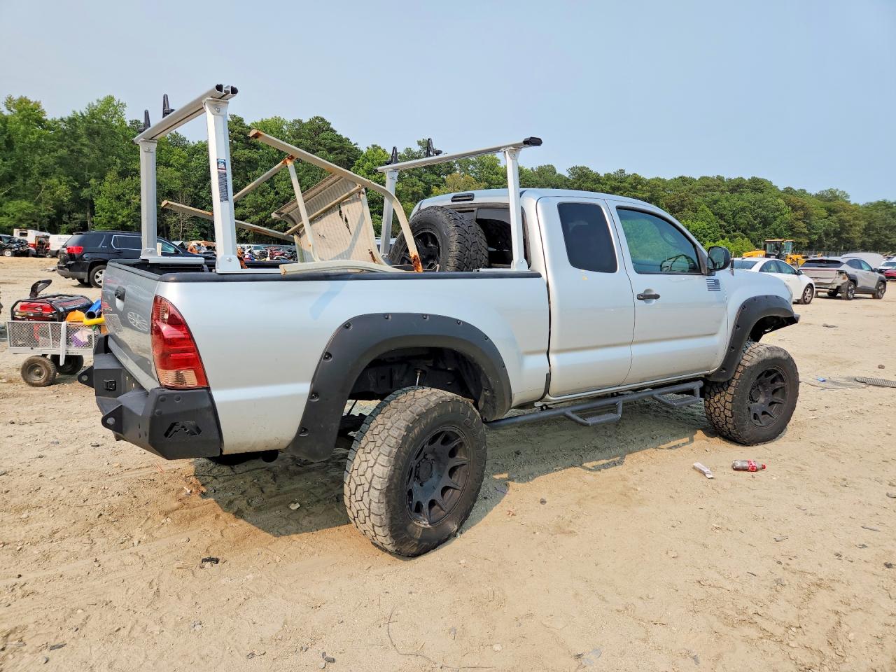 2006 Toyota Tacoma Access Cab Silver vin: 5TEUU42N86Z213521