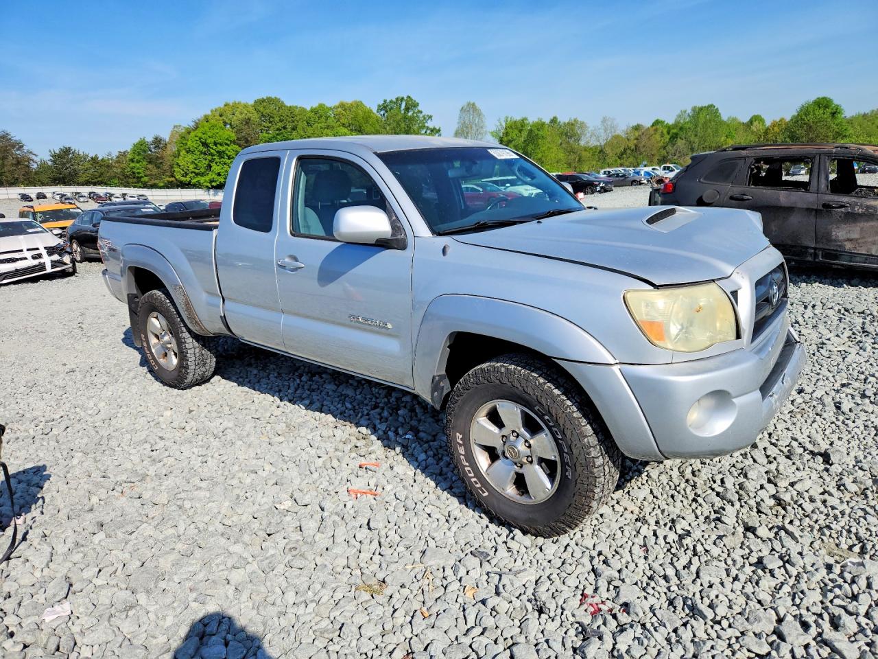 2006 Toyota Tacoma Access Cab Серебряный vin: 5TEUU42N96Z292827