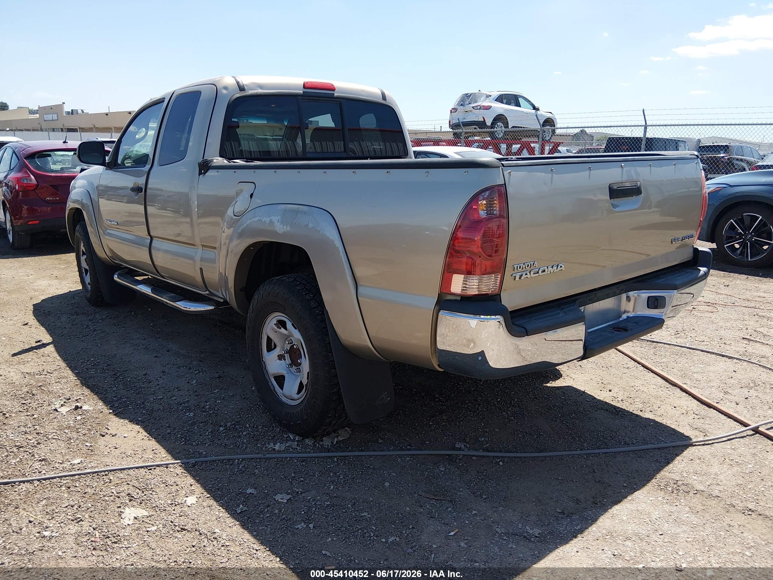 2006 Toyota Tacoma Base V6 Beige vin: 5TEUU42N96Z296490