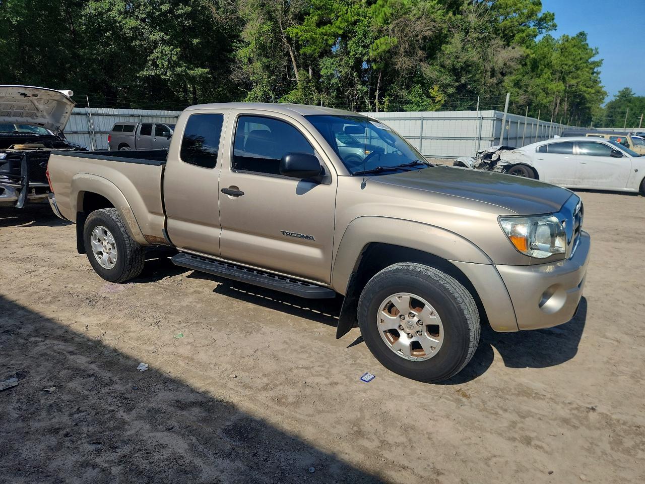 2007 Toyota Tacoma V6 Tan vin: 5TEUU42N97Z331904