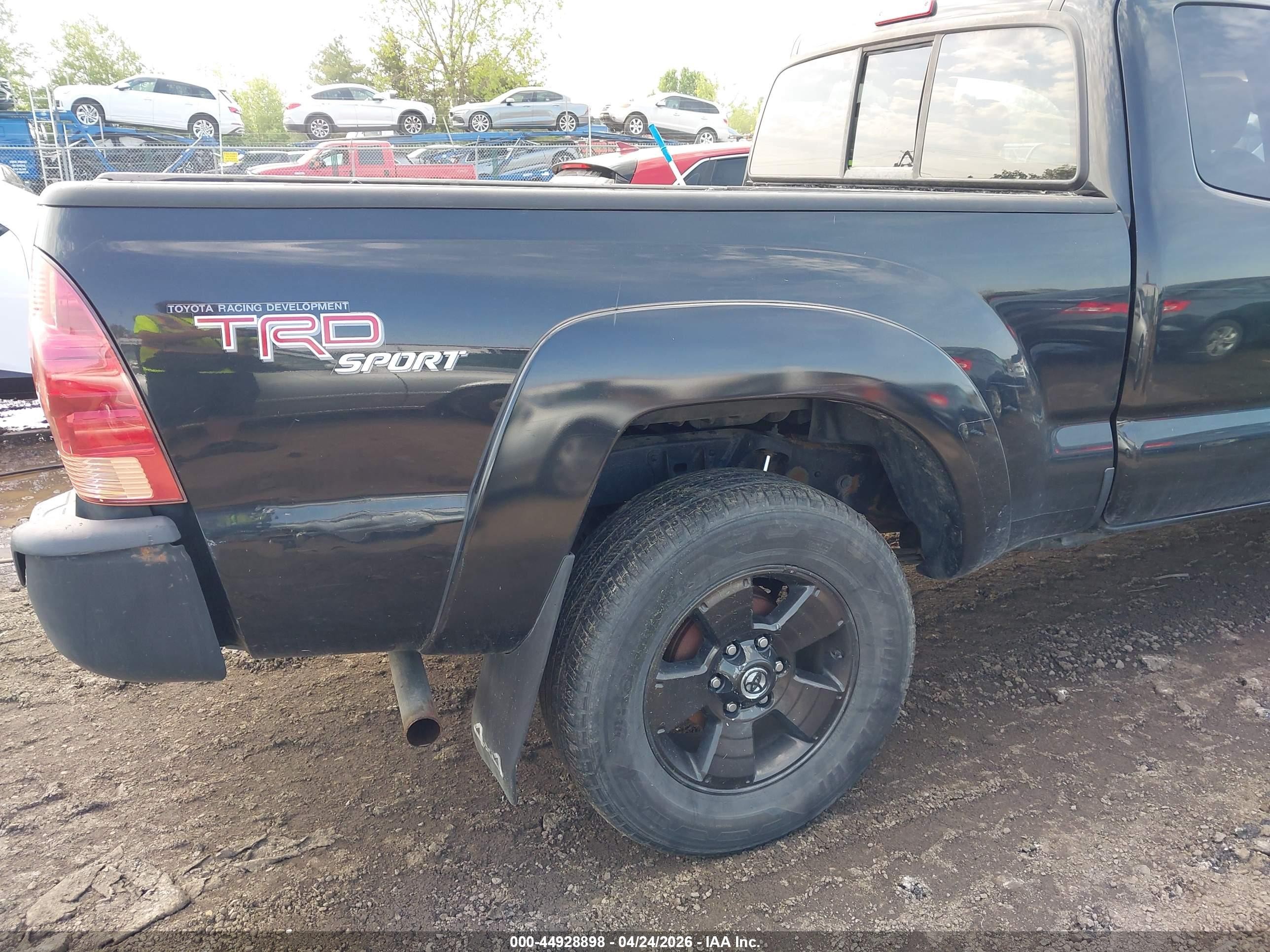 2007 Toyota Tacoma Base V6 Black vin: 5TEUU42N97Z363767