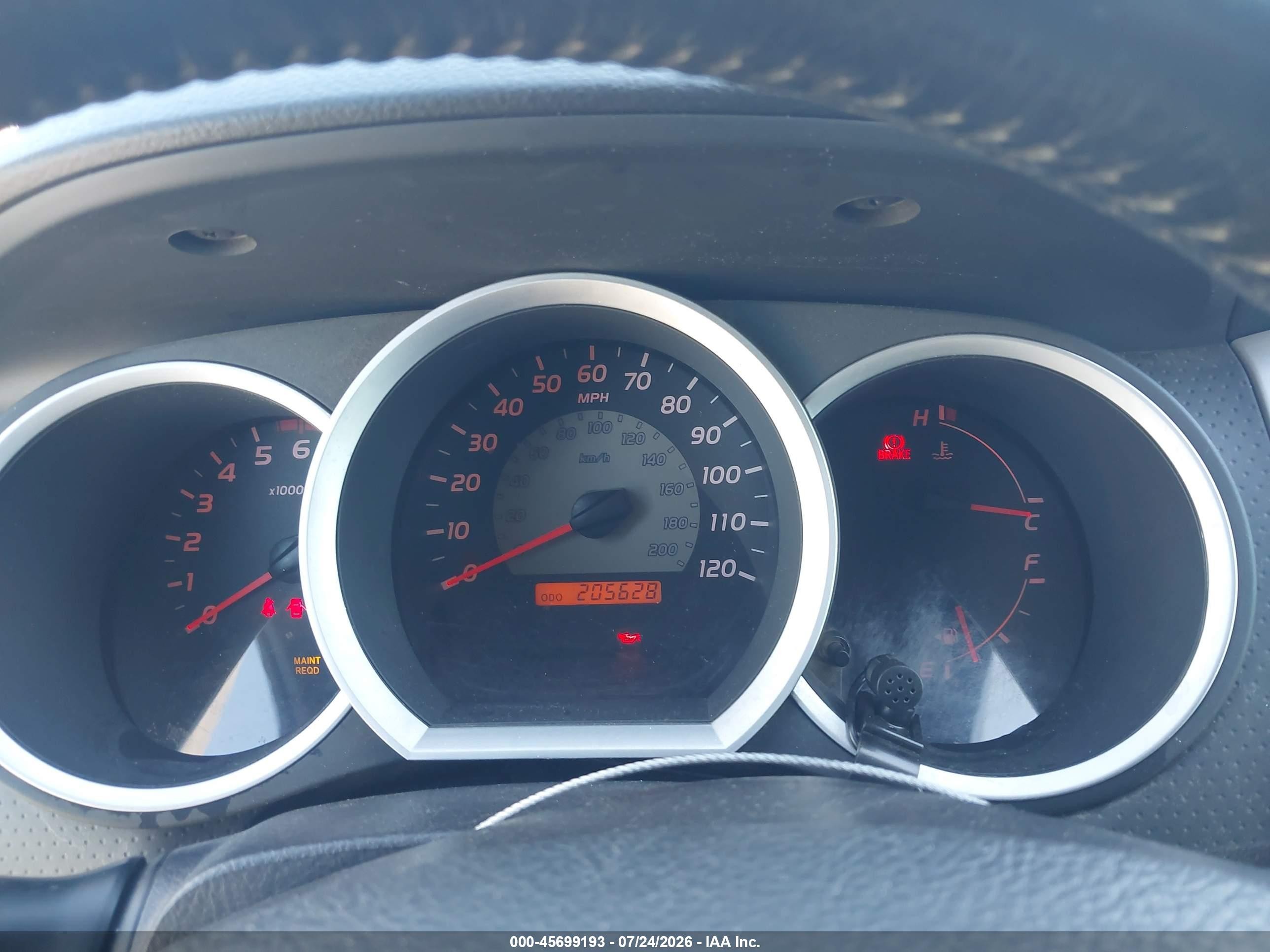 2008 Toyota Tacoma Base V6 White vin: 5TEUU42N98Z503754
