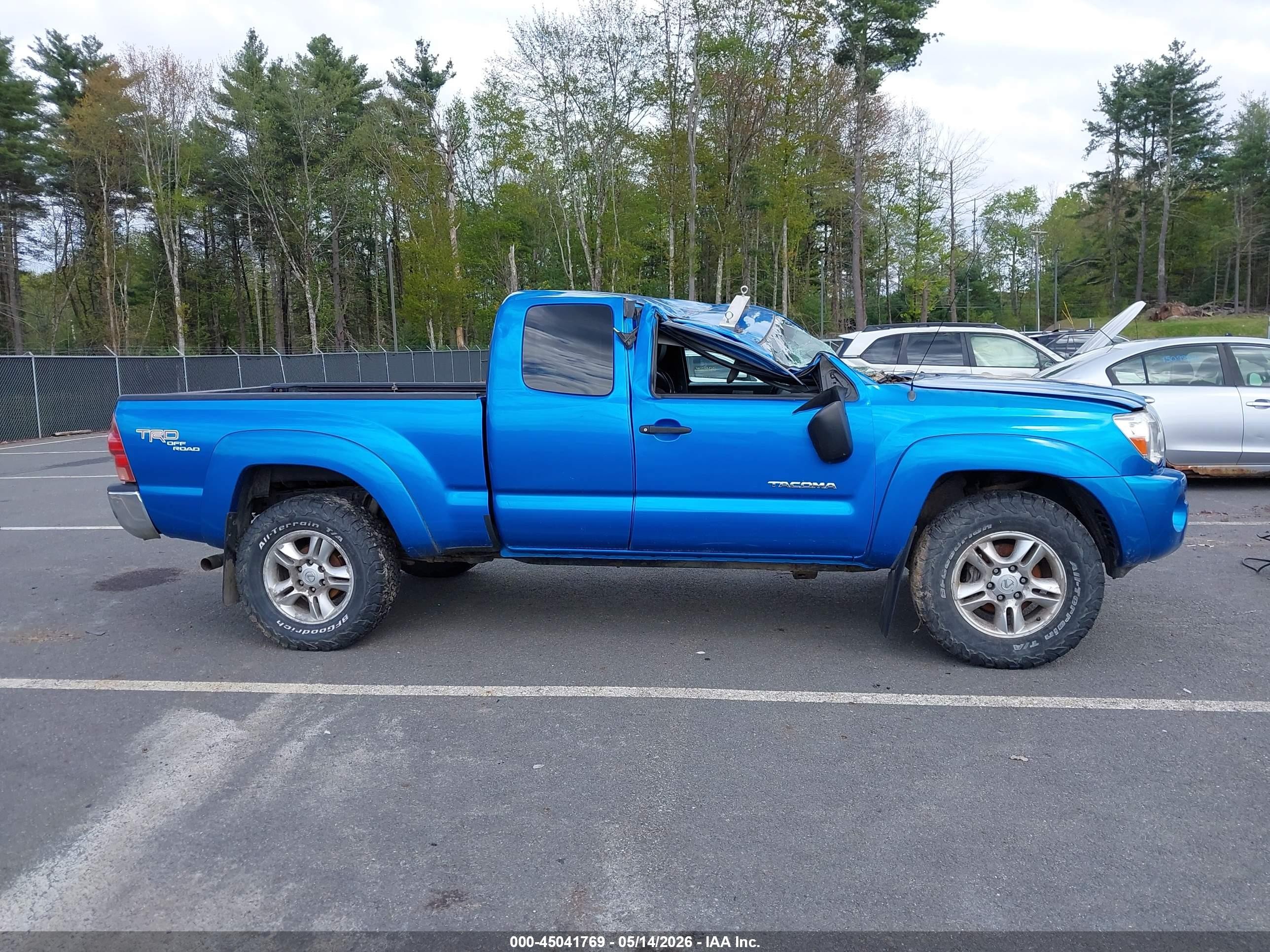 2008 Toyota Tacoma Base V6 Blue vin: 5TEUU42N98Z529870