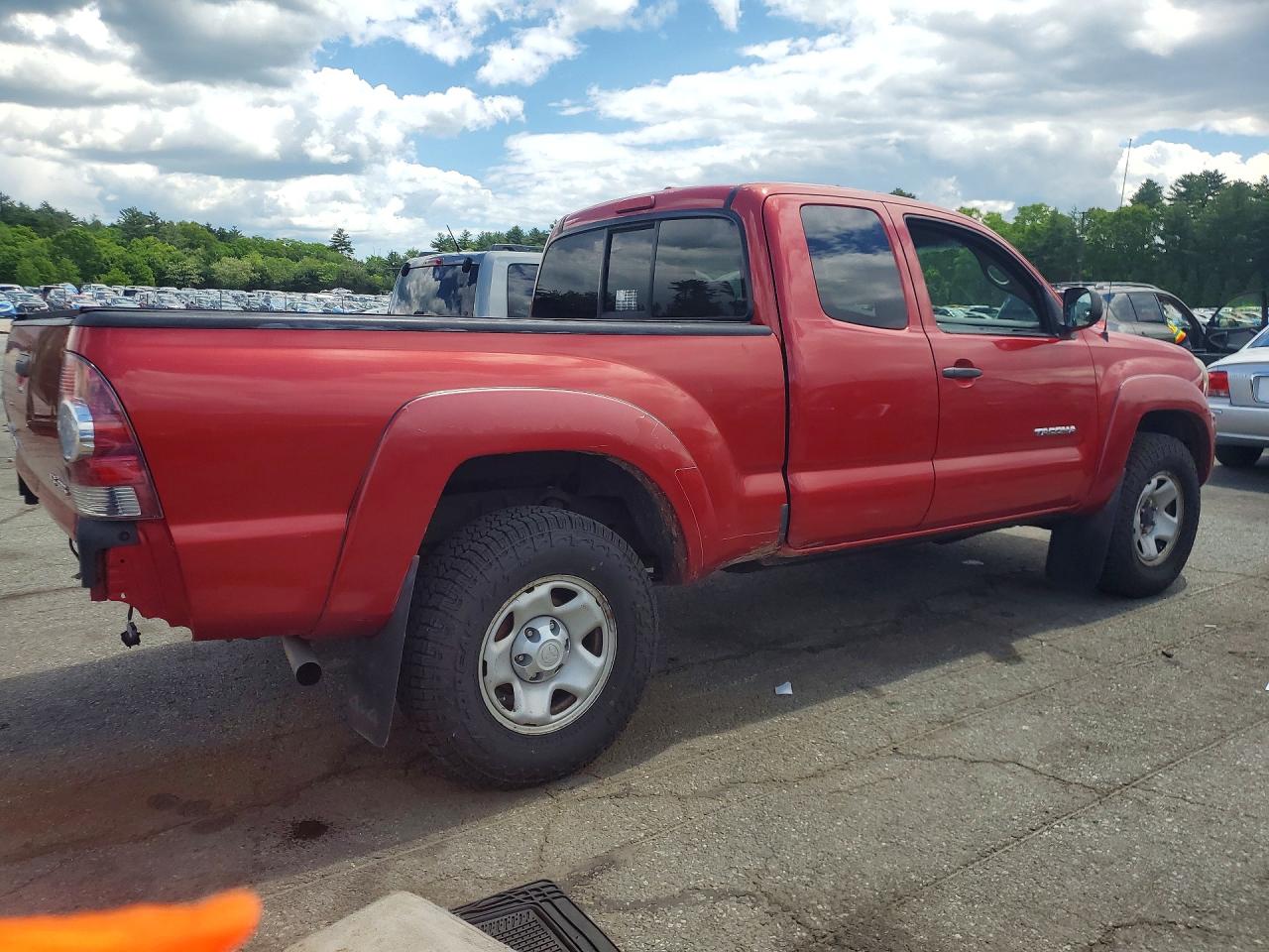 2010 Toyota Tacoma Access Cab Red vin: 5TEUU4EN3AZ695559