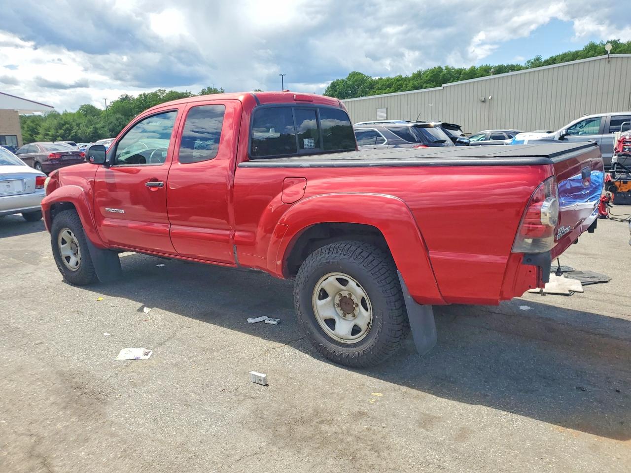 2010 Toyota Tacoma Access Cab Red vin: 5TEUU4EN3AZ695559
