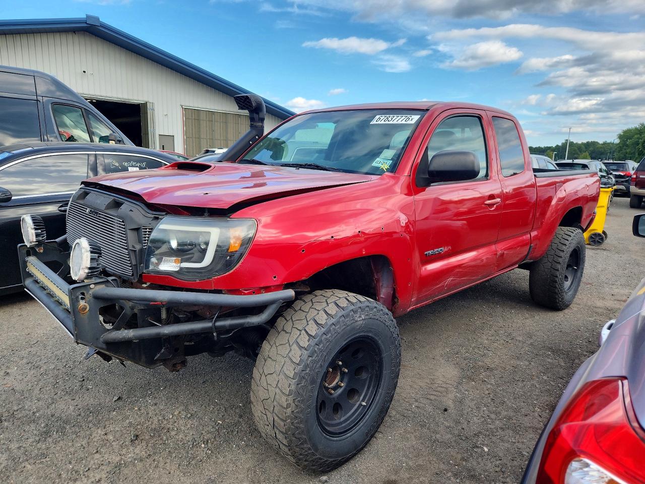 2010 Toyota Tacoma V6 Red vin: 5TEUU4EN4AZ672212
