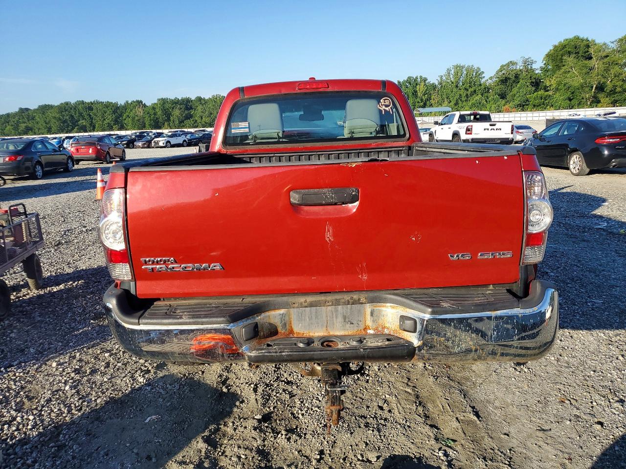 2010 Toyota Tacoma Deluxe Темно-бордовый vin: 5TEUU4EN5AZ677726