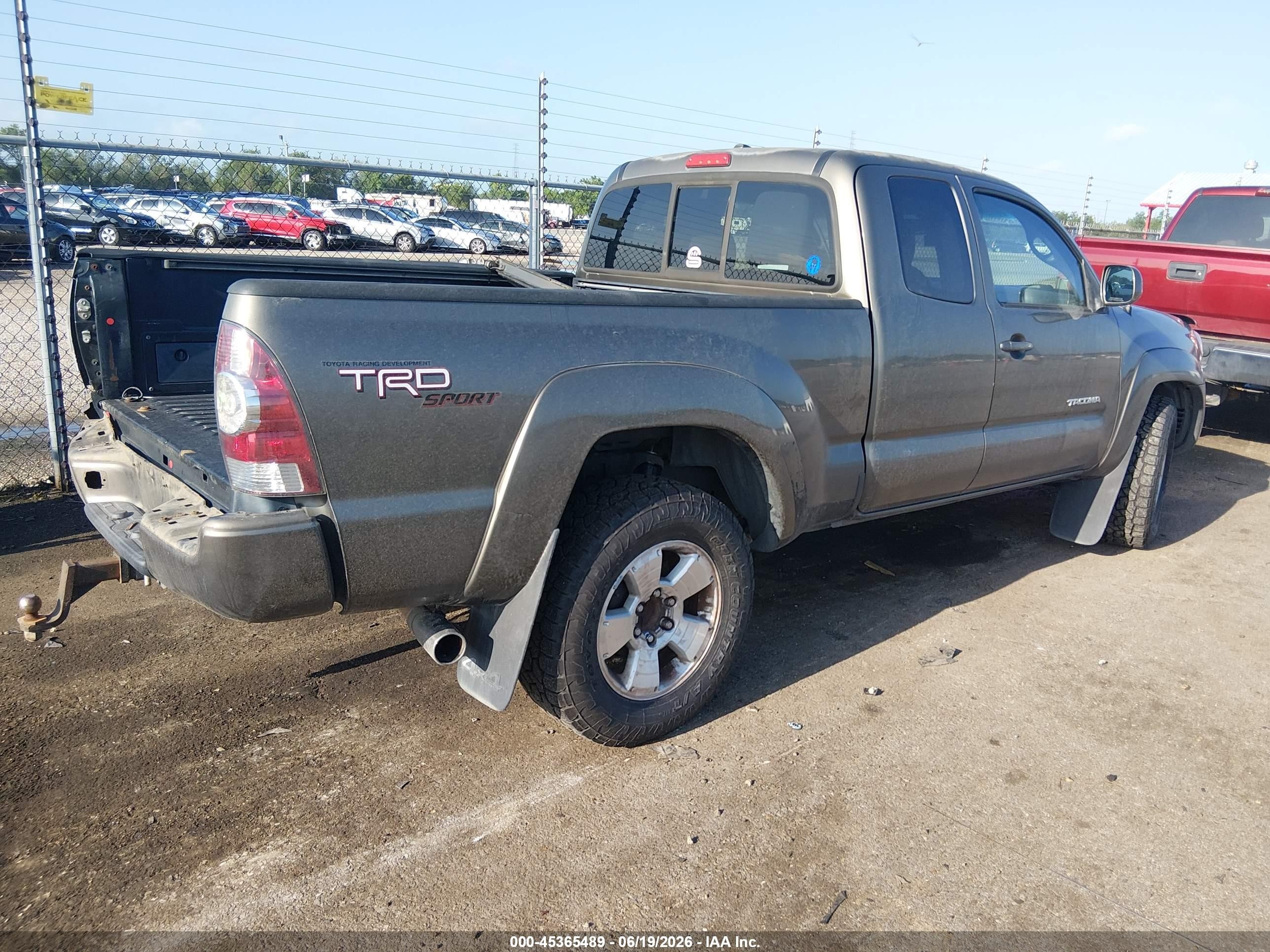 2010 Toyota Tacoma Base V6 Gray vin: 5TEUU4EN6AZ689142