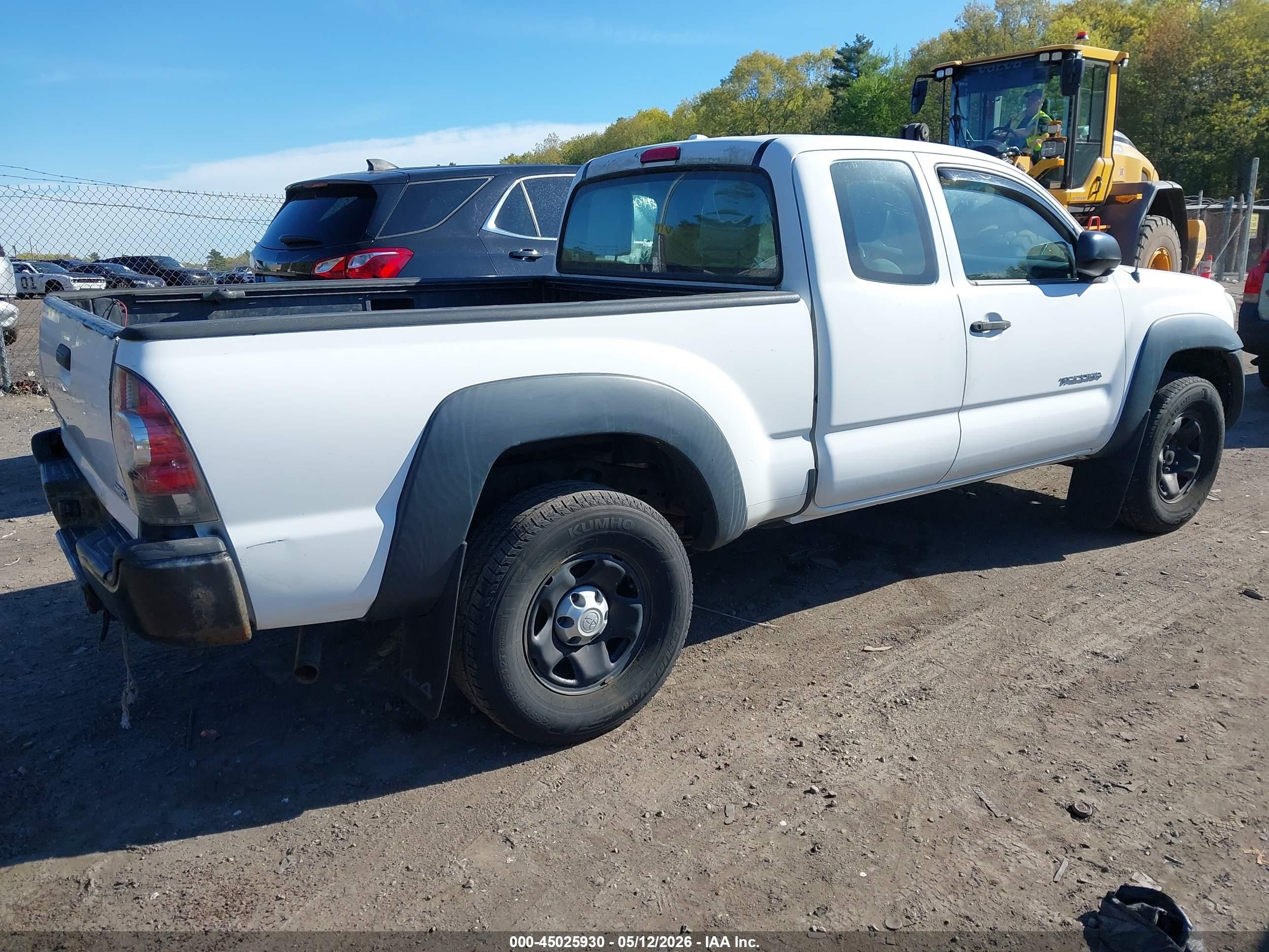 2010 Toyota Tacoma Base V6 White vin: 5TEUU4EN8AZ706216