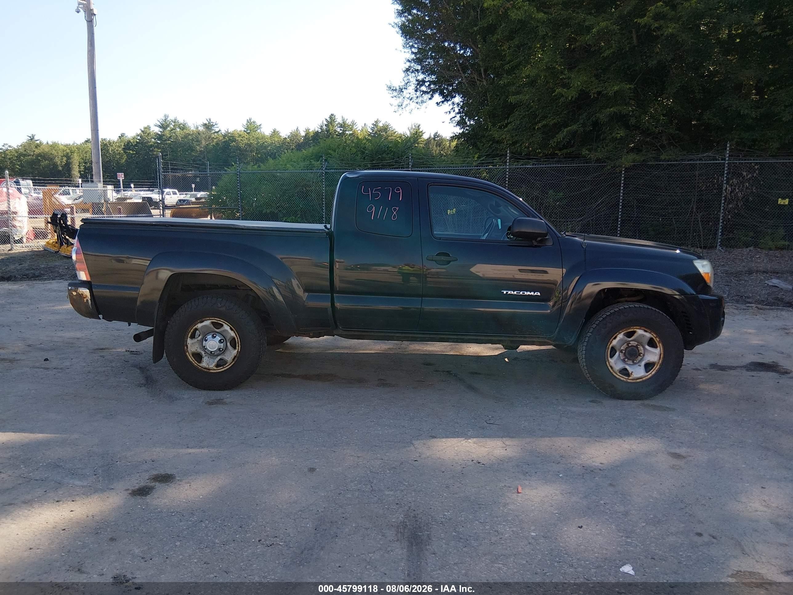 2010 Toyota Tacoma Base V6 Black vin: 5TEUU4EN9AZ731092