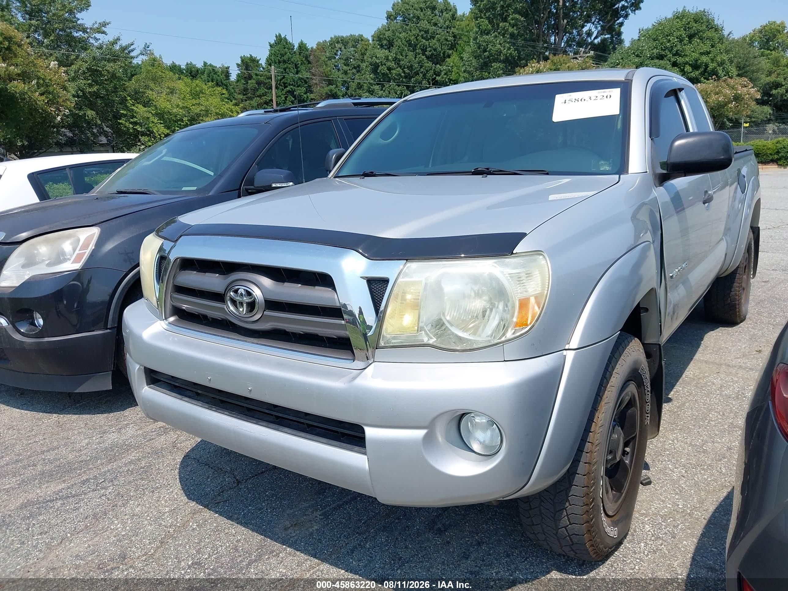 2010 Toyota Tacoma Base V6 Серебряный vin: 5TEUU4ENXAZ721865