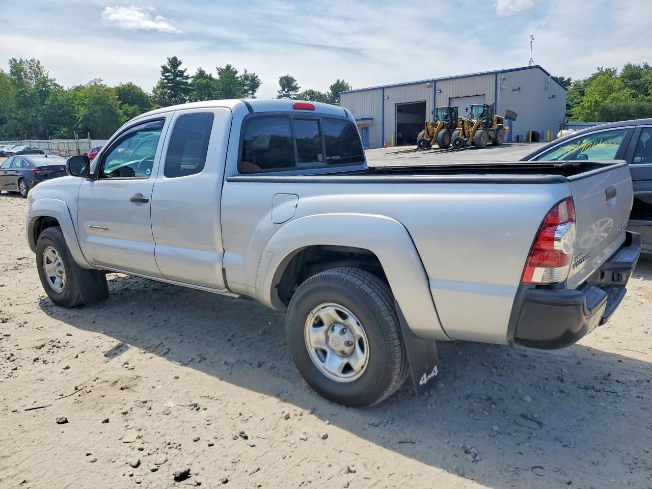 2010 Toyota Tacoma V6 Silver vin: 5TEUU4ENXAZ746149