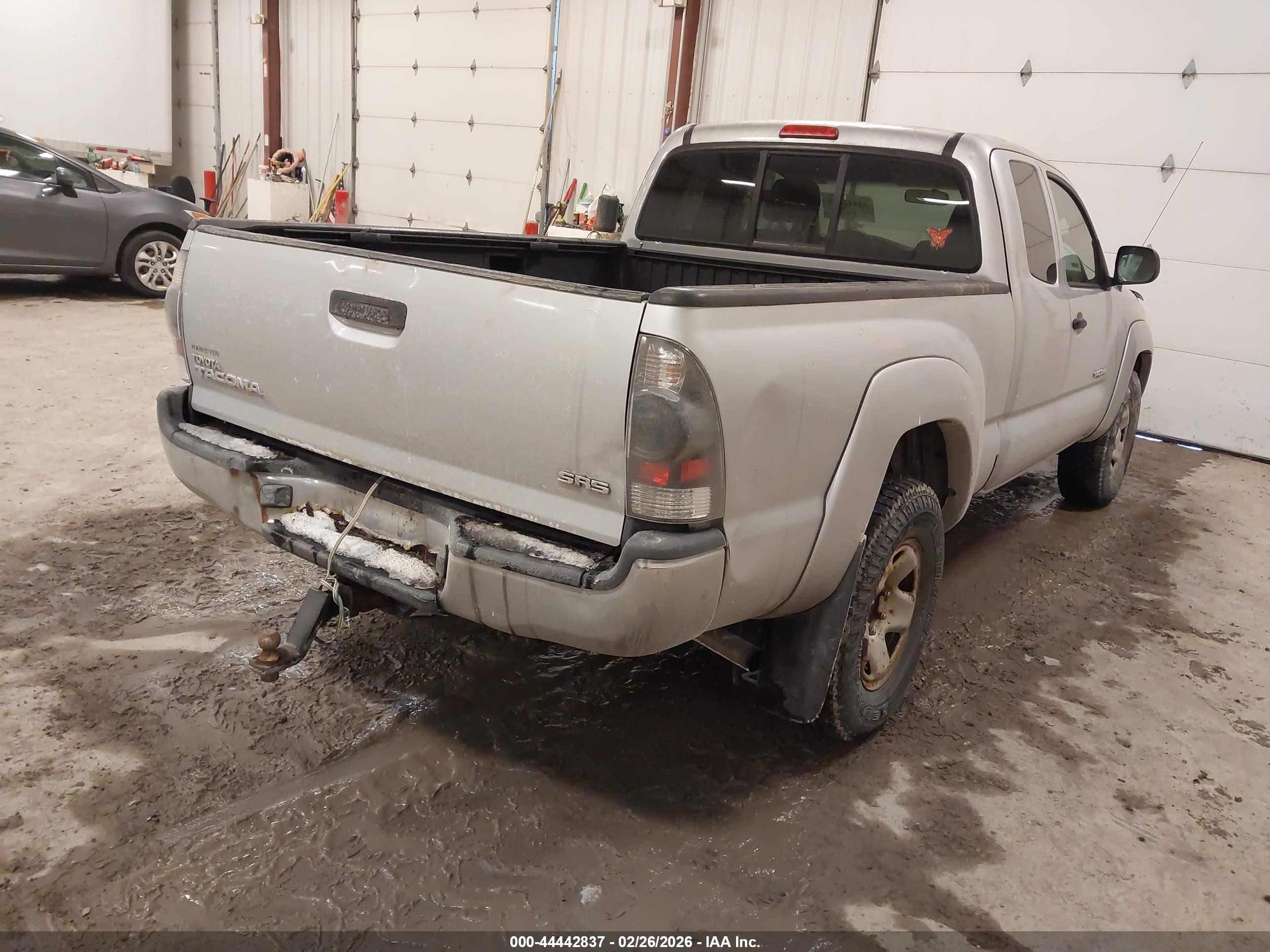2007 Toyota Tacoma   Серебряный vin: 5TEUX42N17Z426920