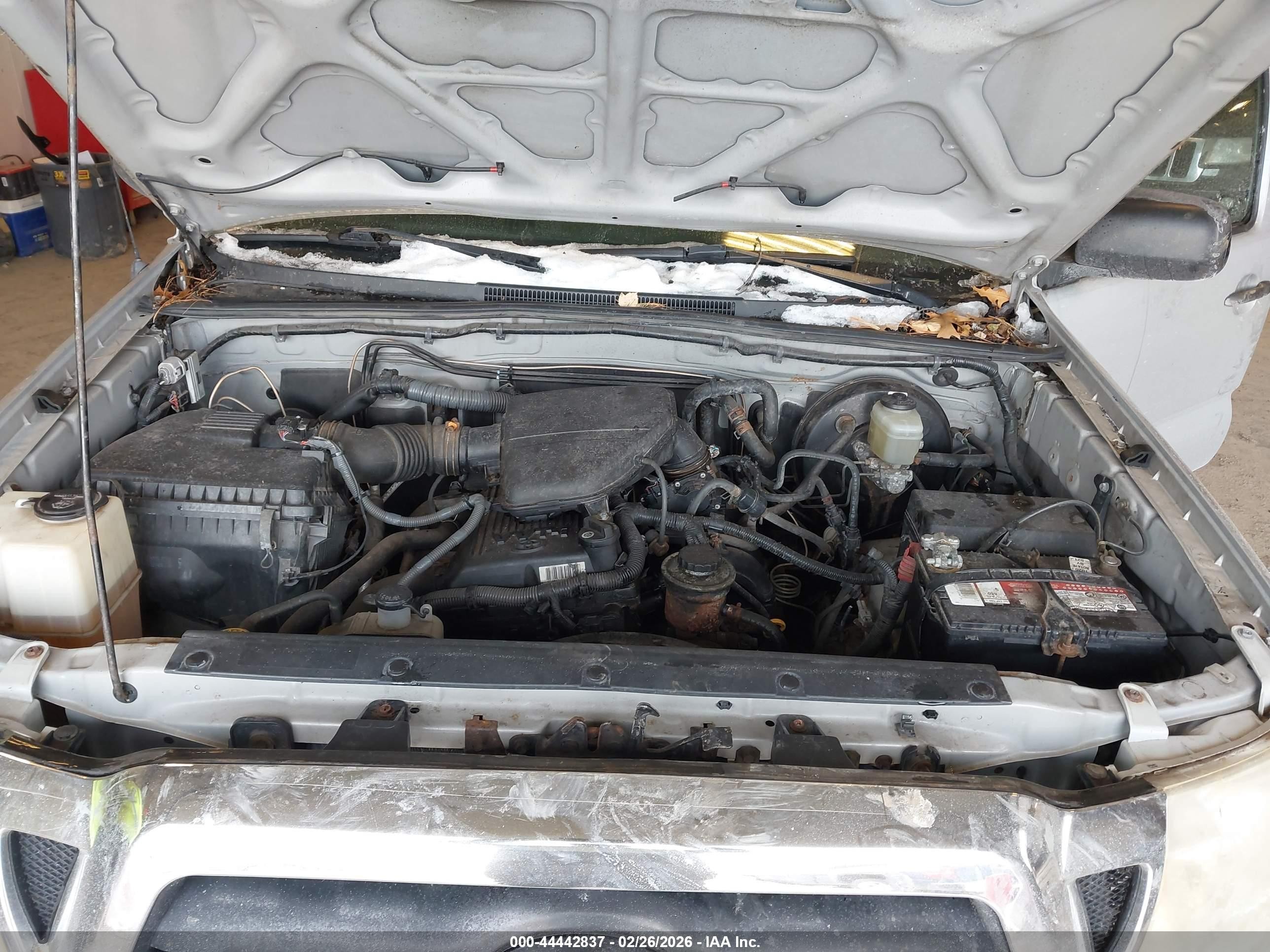 2007 Toyota Tacoma   Серебряный vin: 5TEUX42N17Z426920