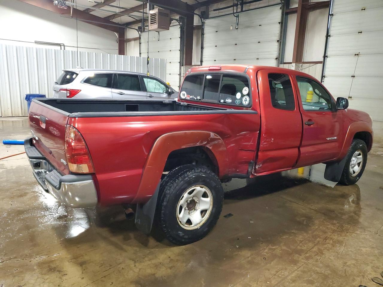 2008 Toyota Tacoma Access Cab Red vin: 5TEUX42N18Z542619