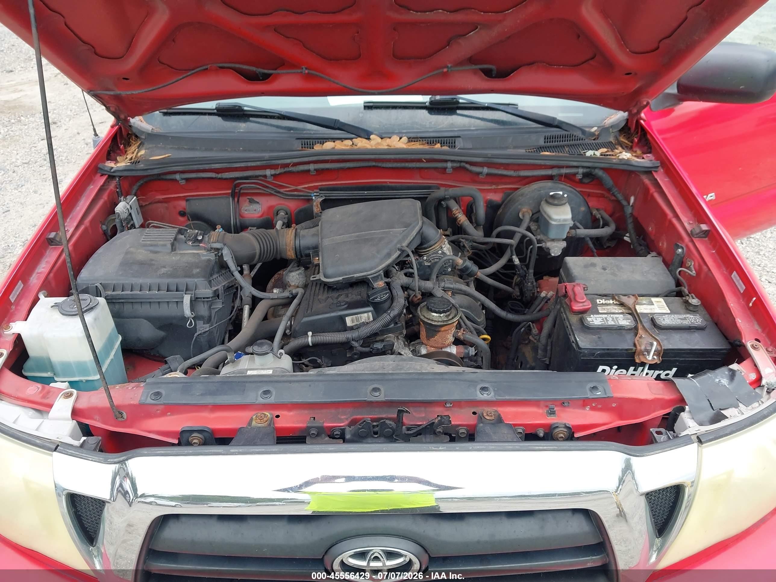 2006 Toyota Tacoma   Red vin: 5TEUX42N26Z186503