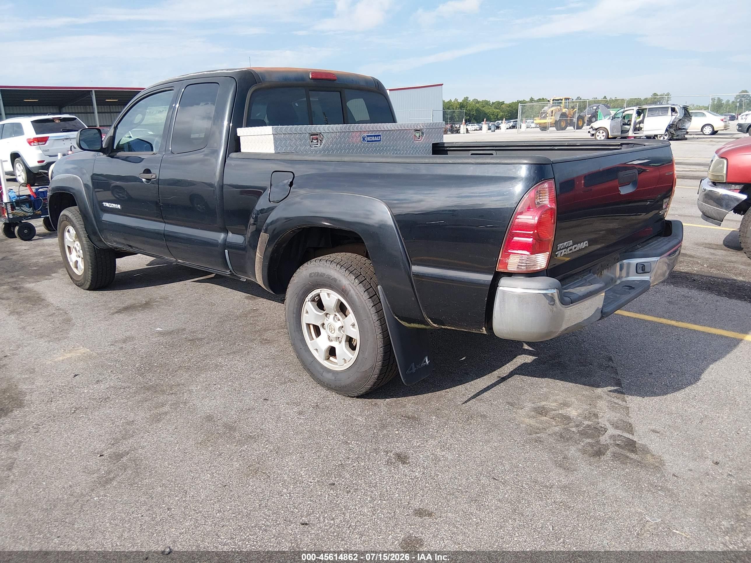 2006 Toyota Tacoma   Черный vin: 5TEUX42N26Z201601