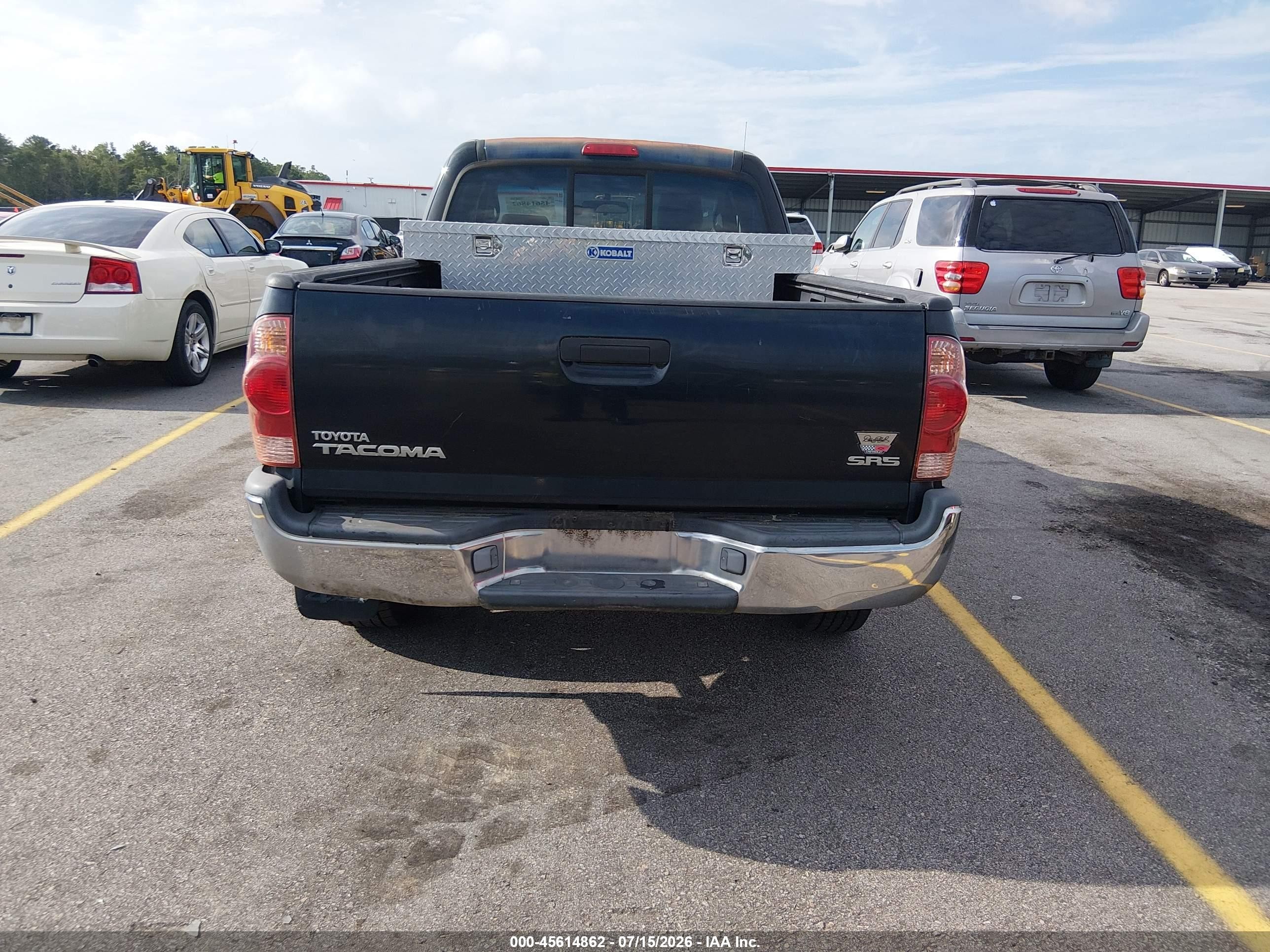 2006 Toyota Tacoma   Черный vin: 5TEUX42N26Z201601