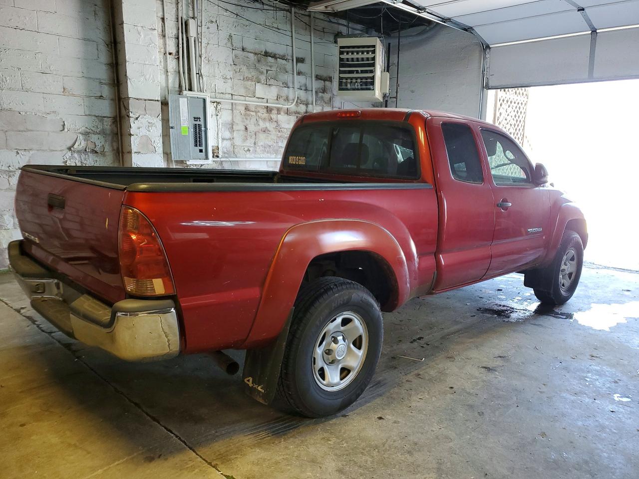 2007 Toyota Tacoma Access Cab Red vin: 5TEUX42N37Z419127