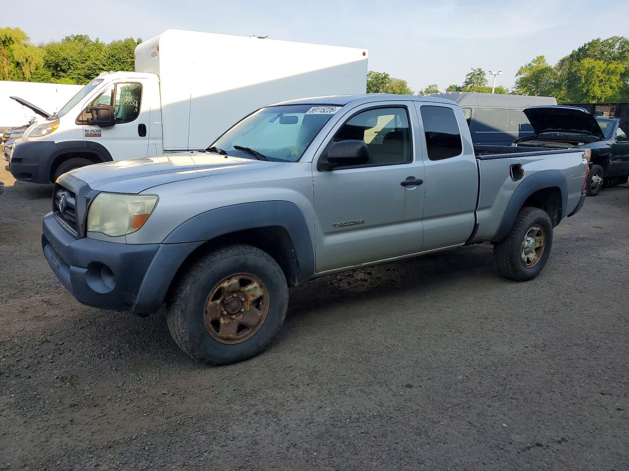 2006 Toyota Tacoma Access Cab Silver vin: 5TEUX42N46Z212504