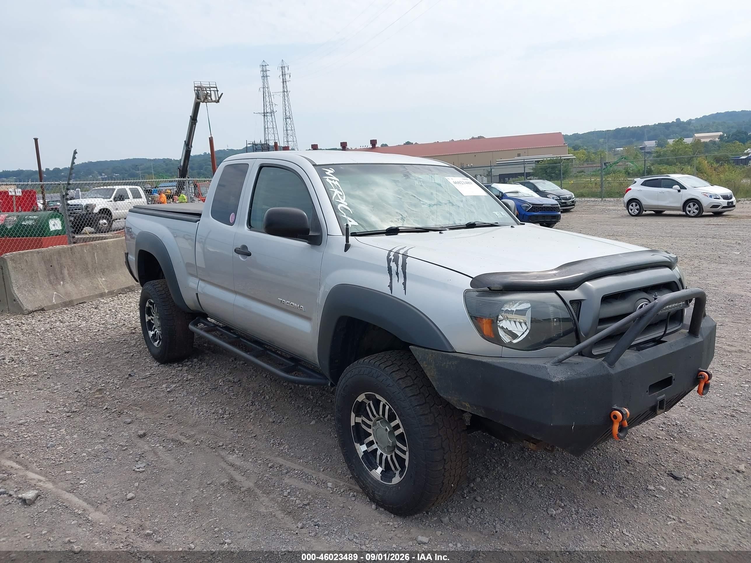 2008 Toyota Tacoma Access Cab Silver vin: 5TEUX42N48Z583391