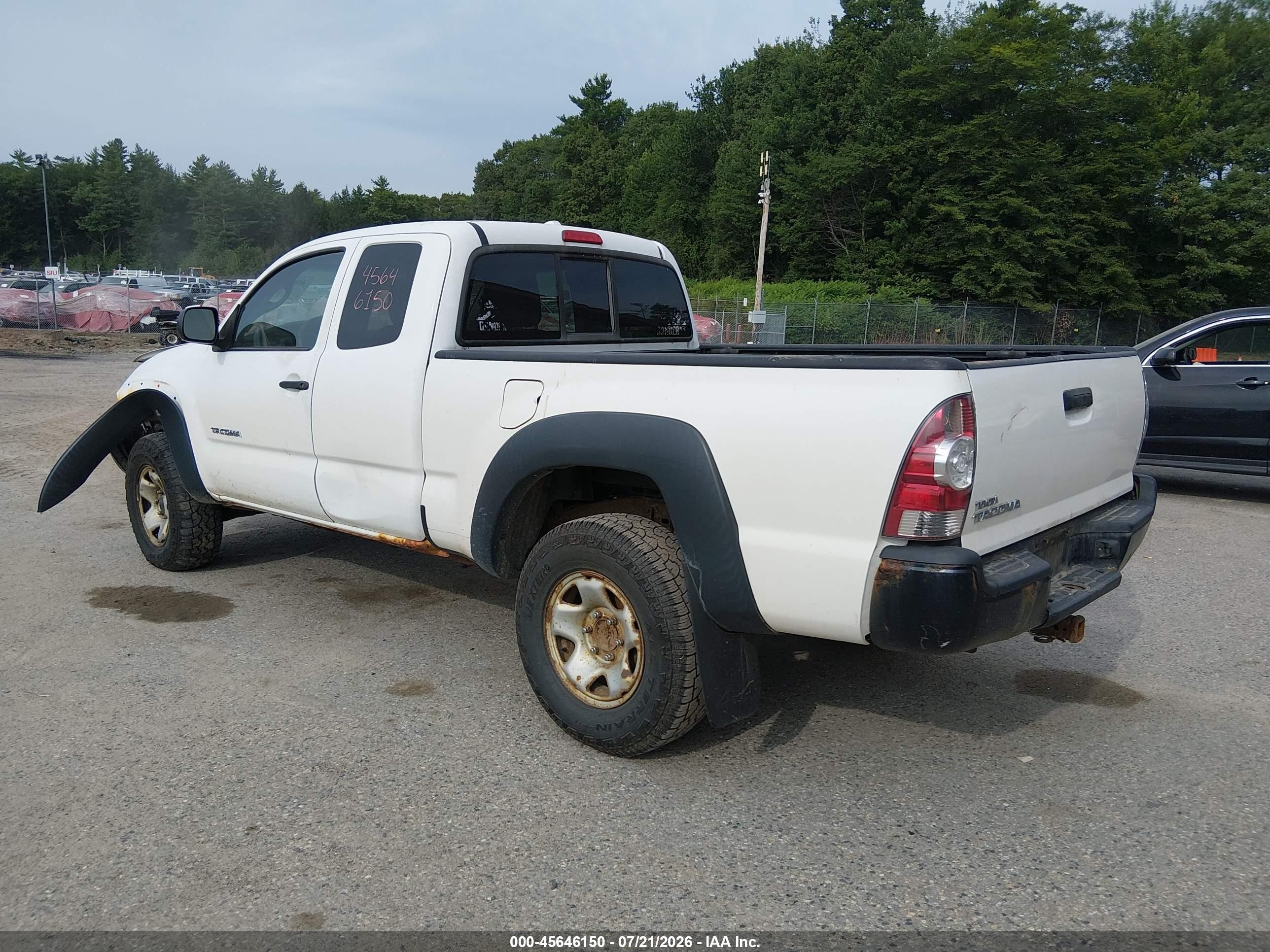2009 Toyota Tacoma White vin: 5TEUX42N49Z596658