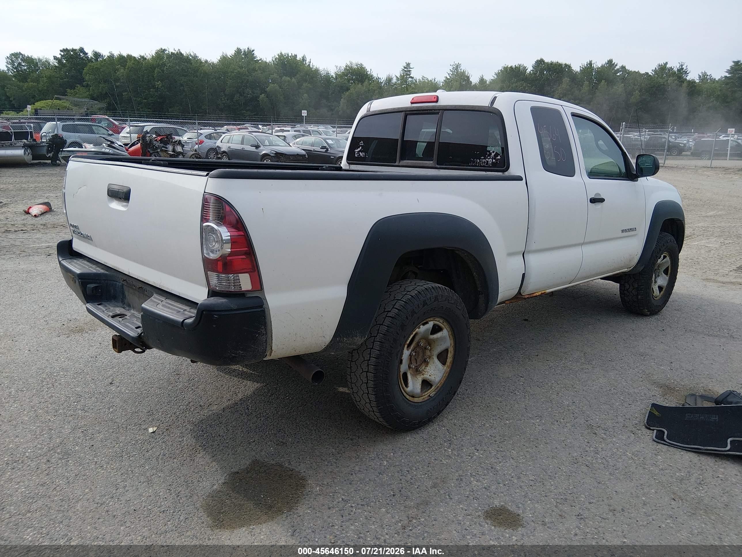 2009 Toyota Tacoma White vin: 5TEUX42N49Z596658