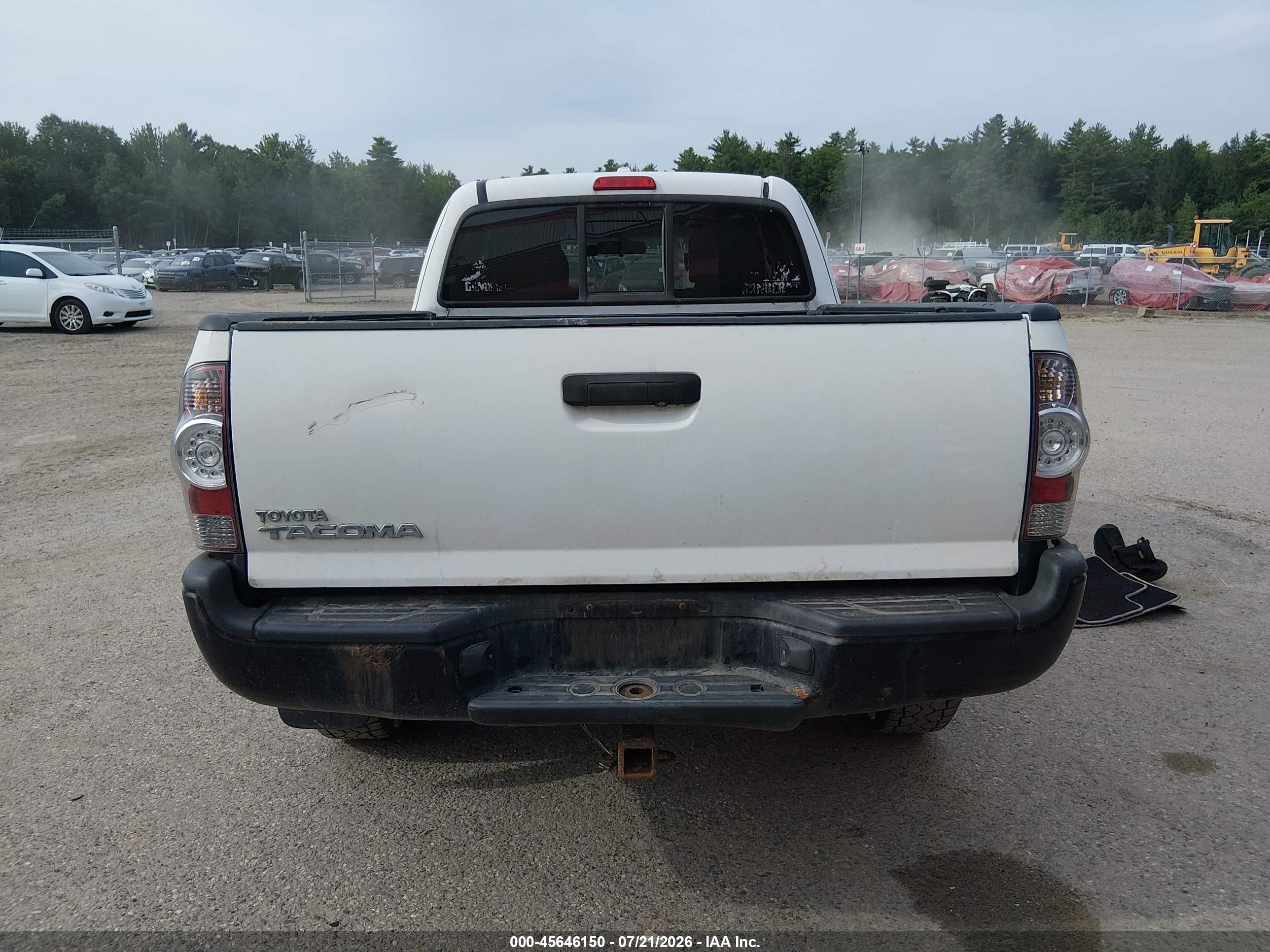 2009 Toyota Tacoma White vin: 5TEUX42N49Z596658