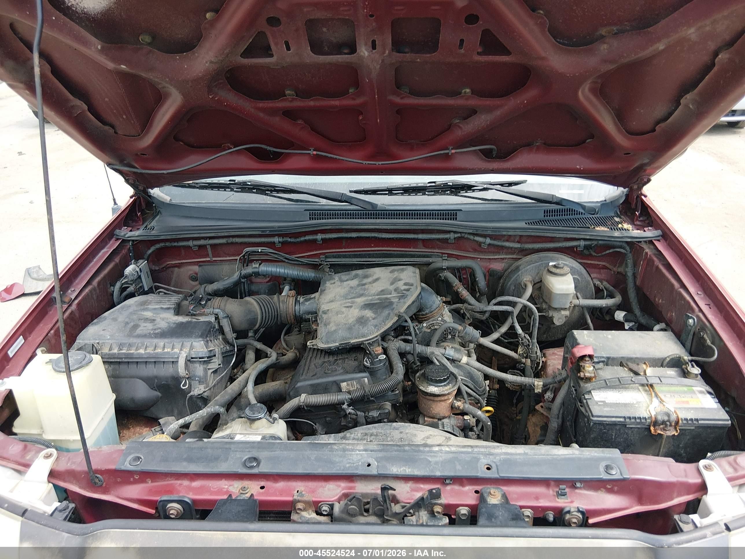 2006 Toyota Tacoma   Red vin: 5TEUX42N56Z214570